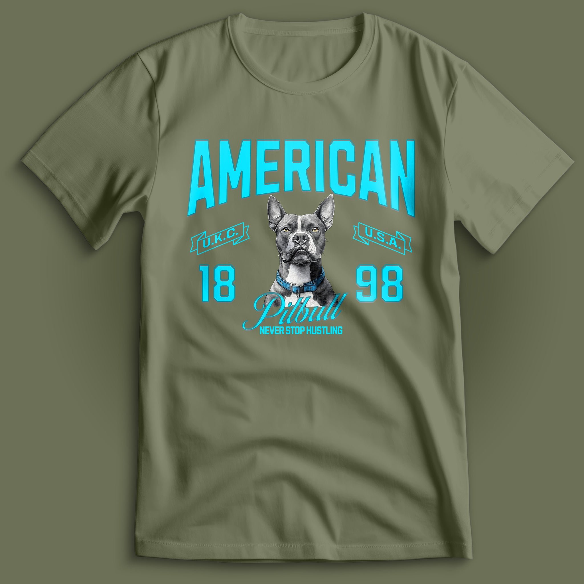 American Pitbull Hustling T-Shirt