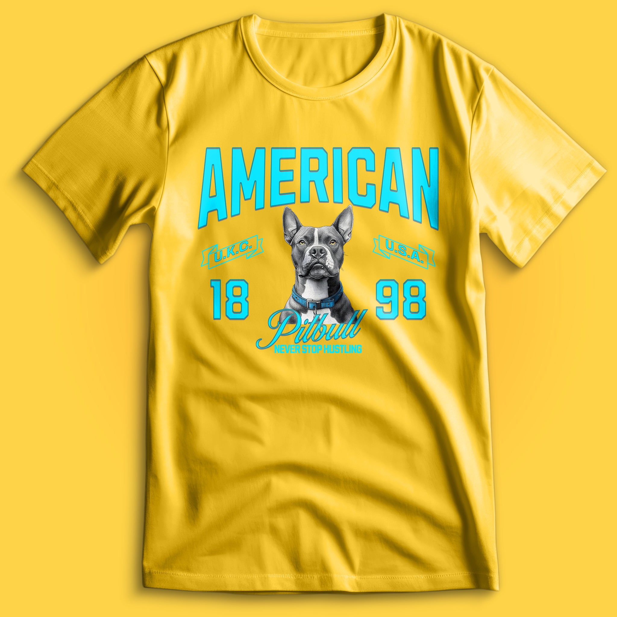 American Pitbull Hustling T-Shirt