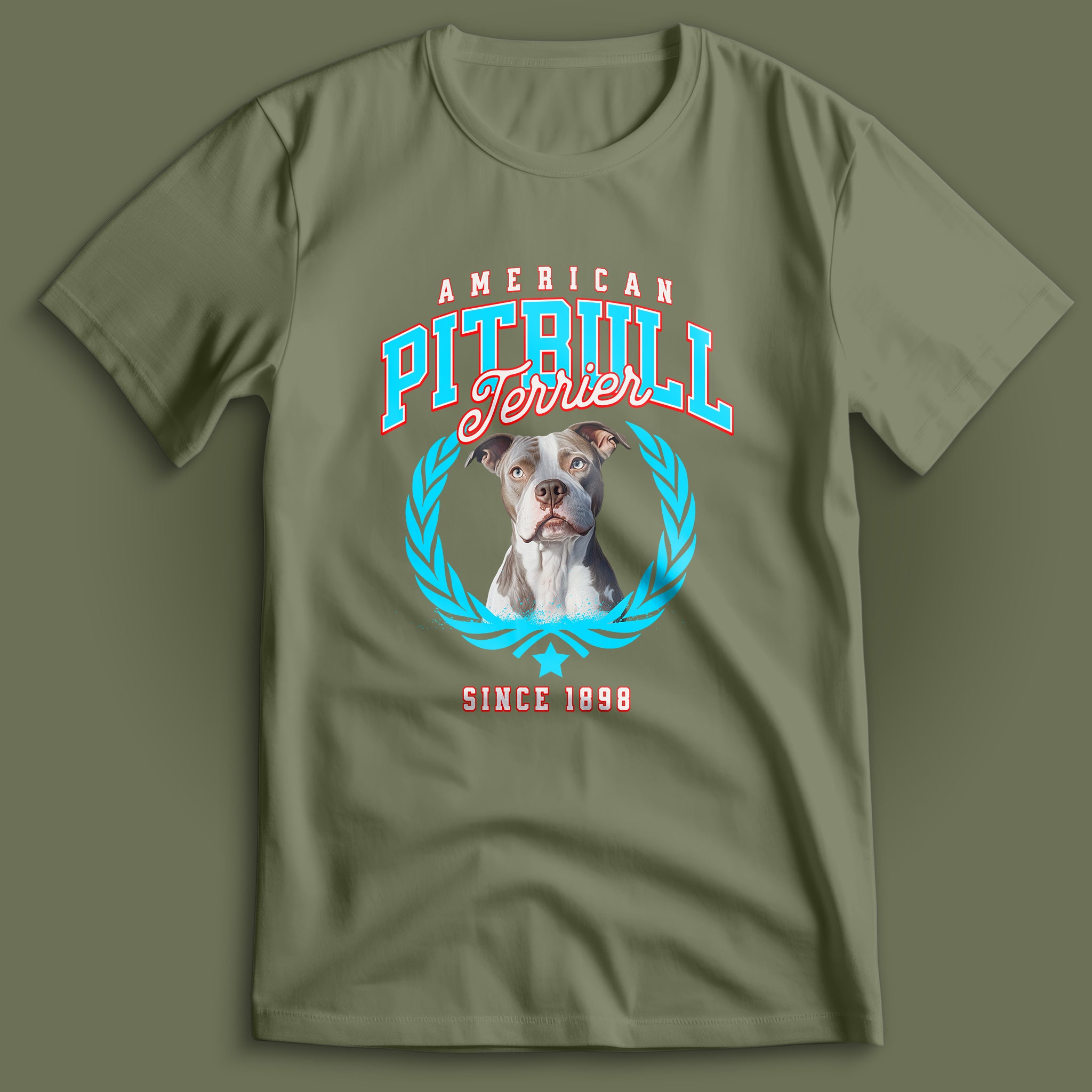 American Pitbull Light Blue T-Shirt