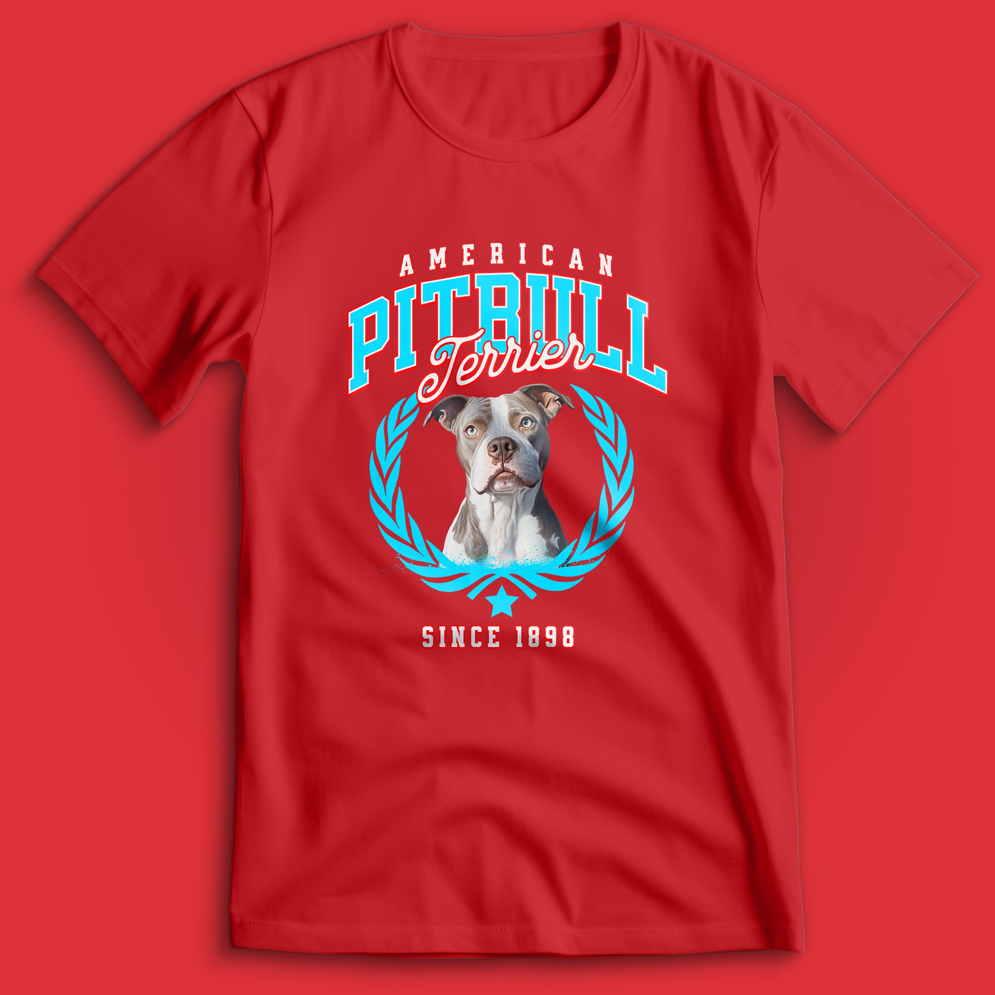 American Pitbull Light Blue T-Shirt