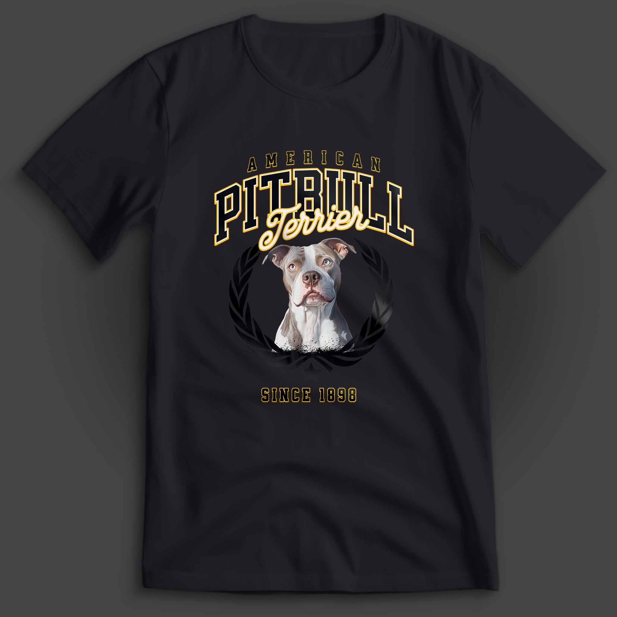 American Pitbull Black T-Shirt