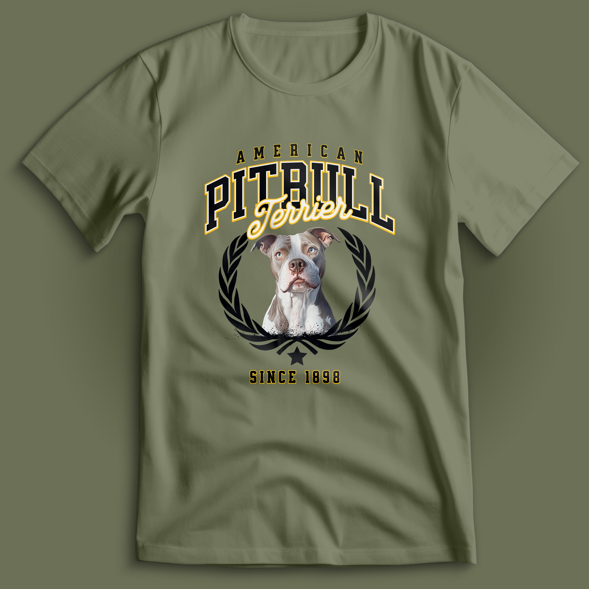 American Pitbull Black T-Shirt