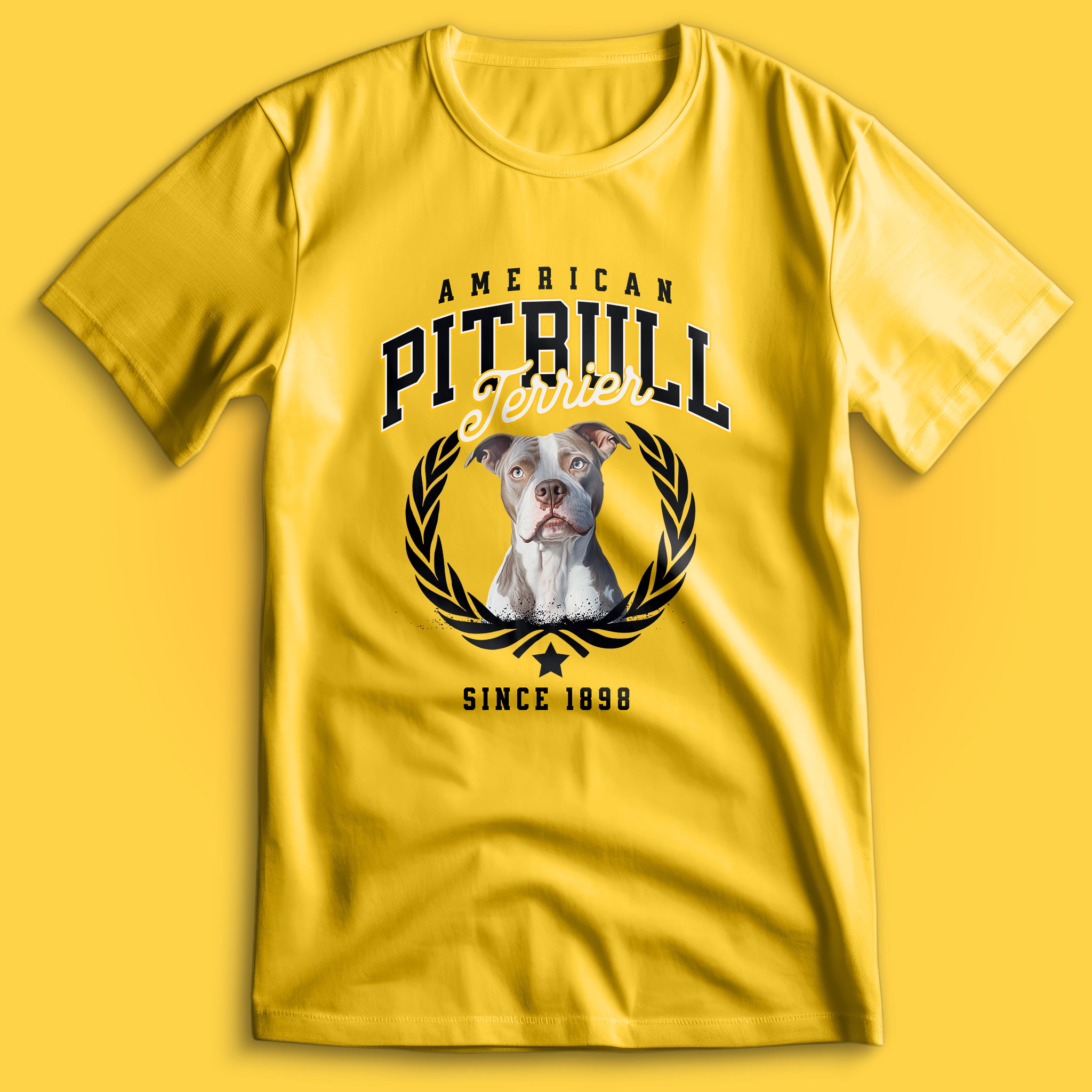 American Pitbull Black T-Shirt