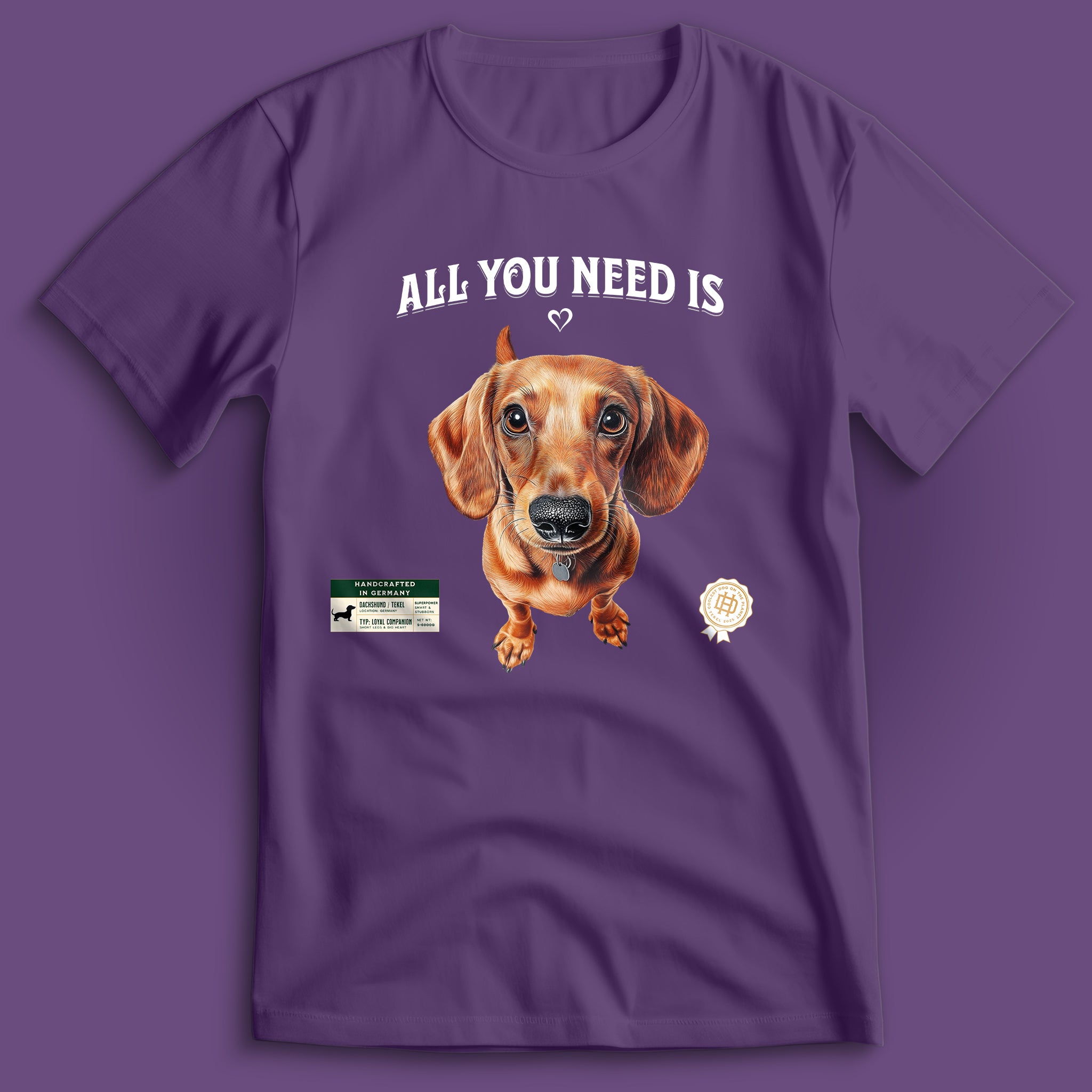 All You Need Is Love Dackel T-Shirt