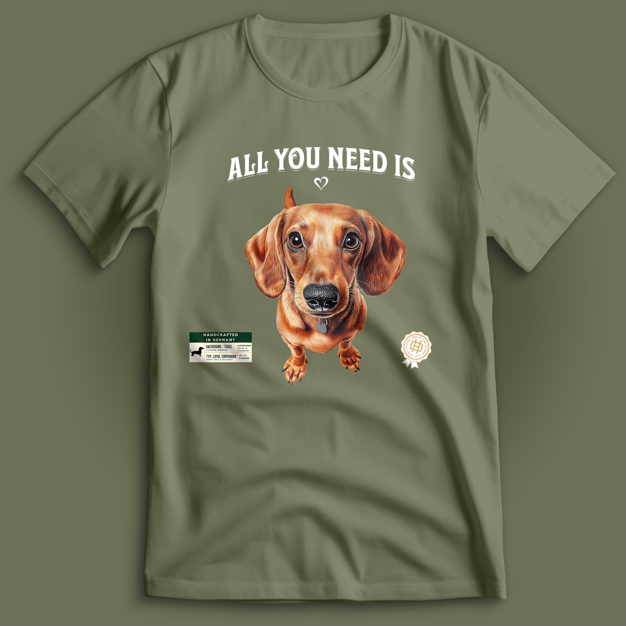 All you Need Is Love Dachshund T-Shirt