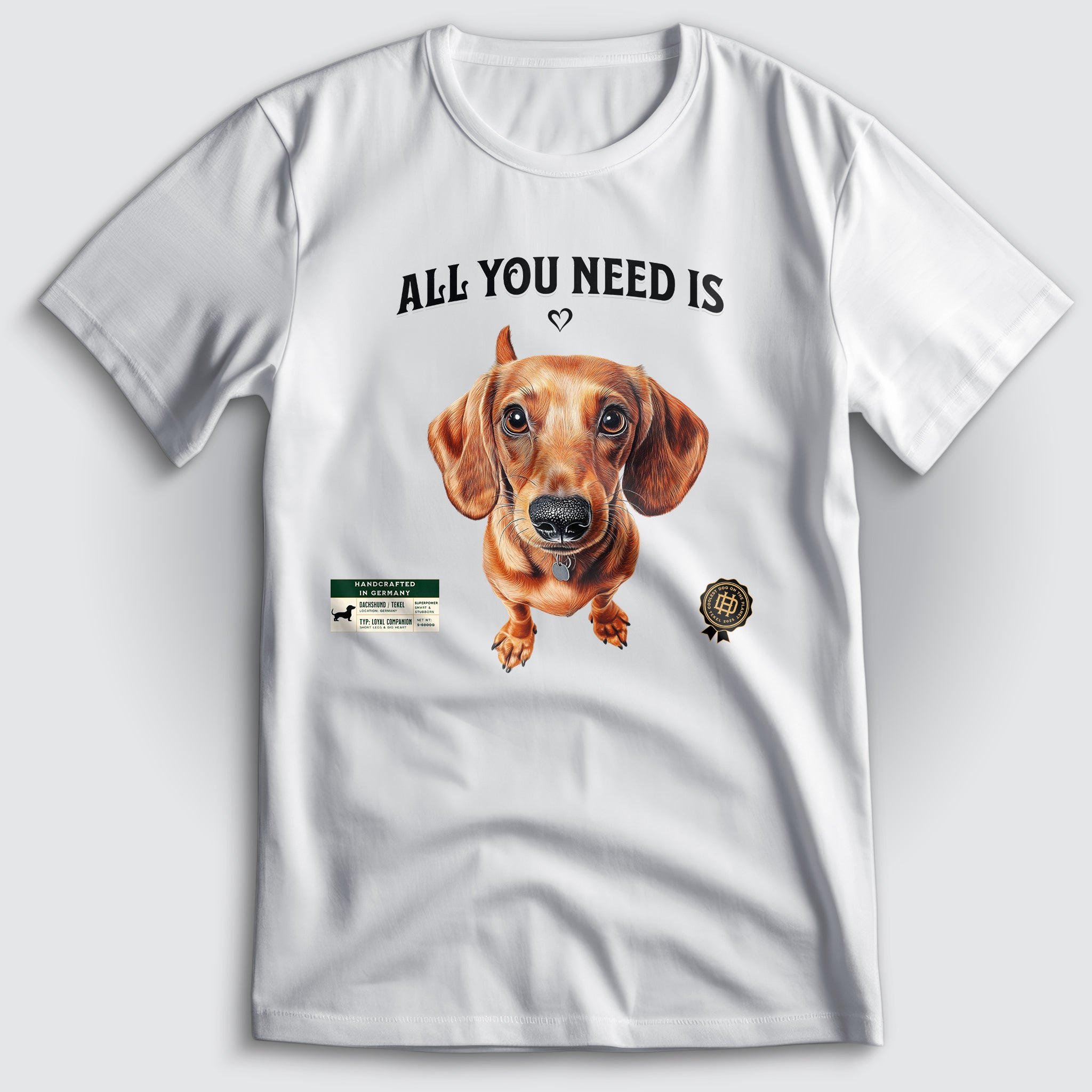 All You Need Is Love Dackel T-Shirt
