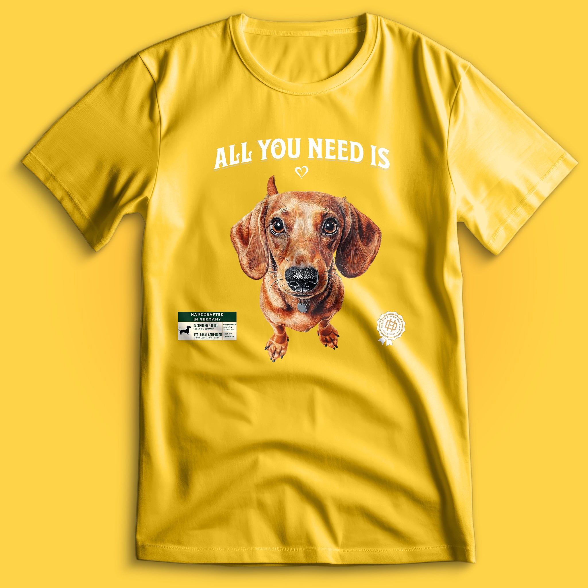 All You Need Is Love Dackel T-Shirt