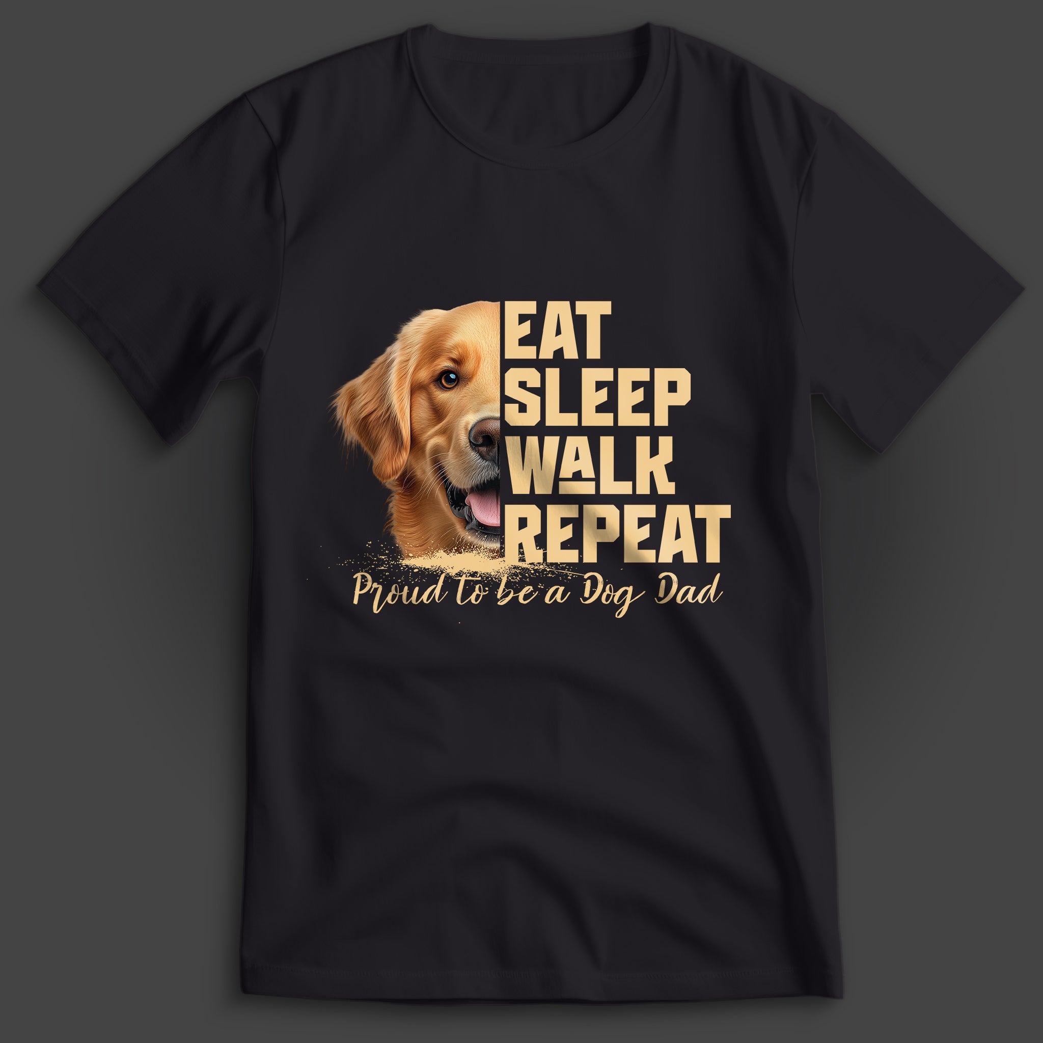 Dog Dad Golden Retriever T-Shirt