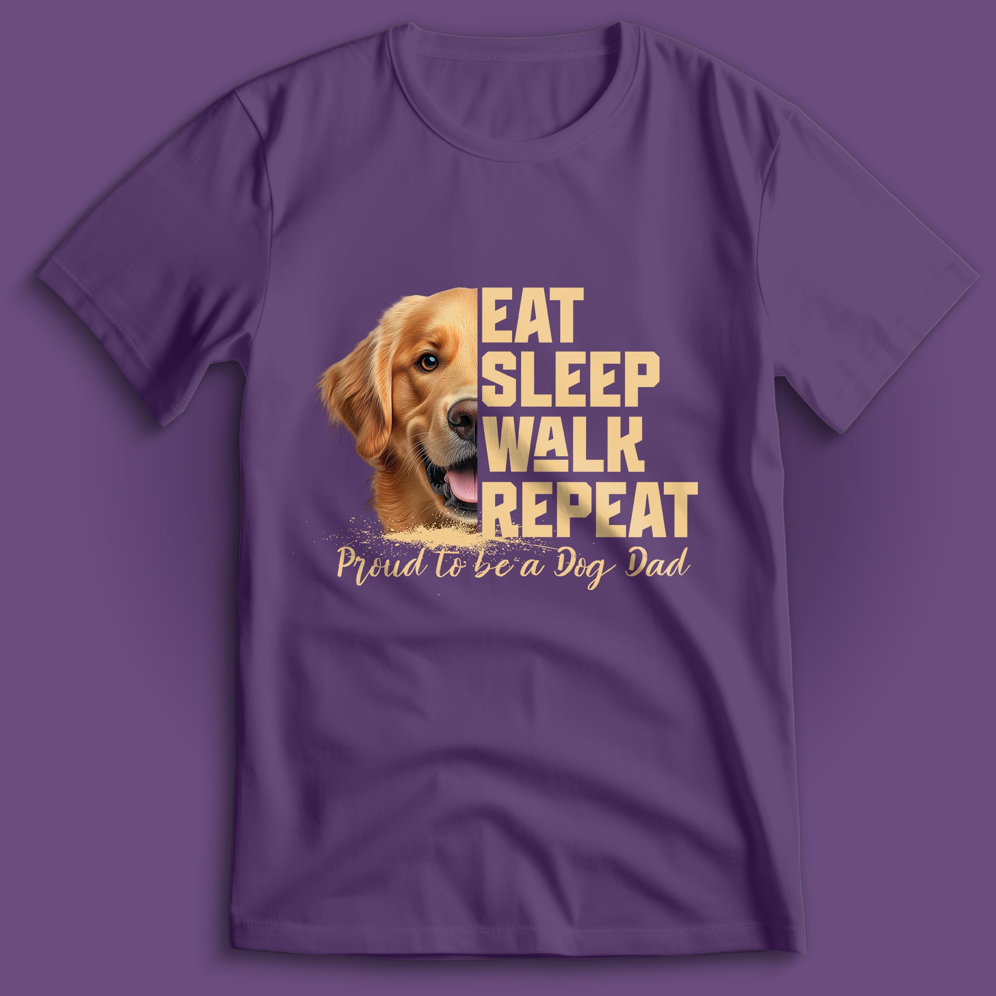Dog Dad Golden Retriever T-Shirt