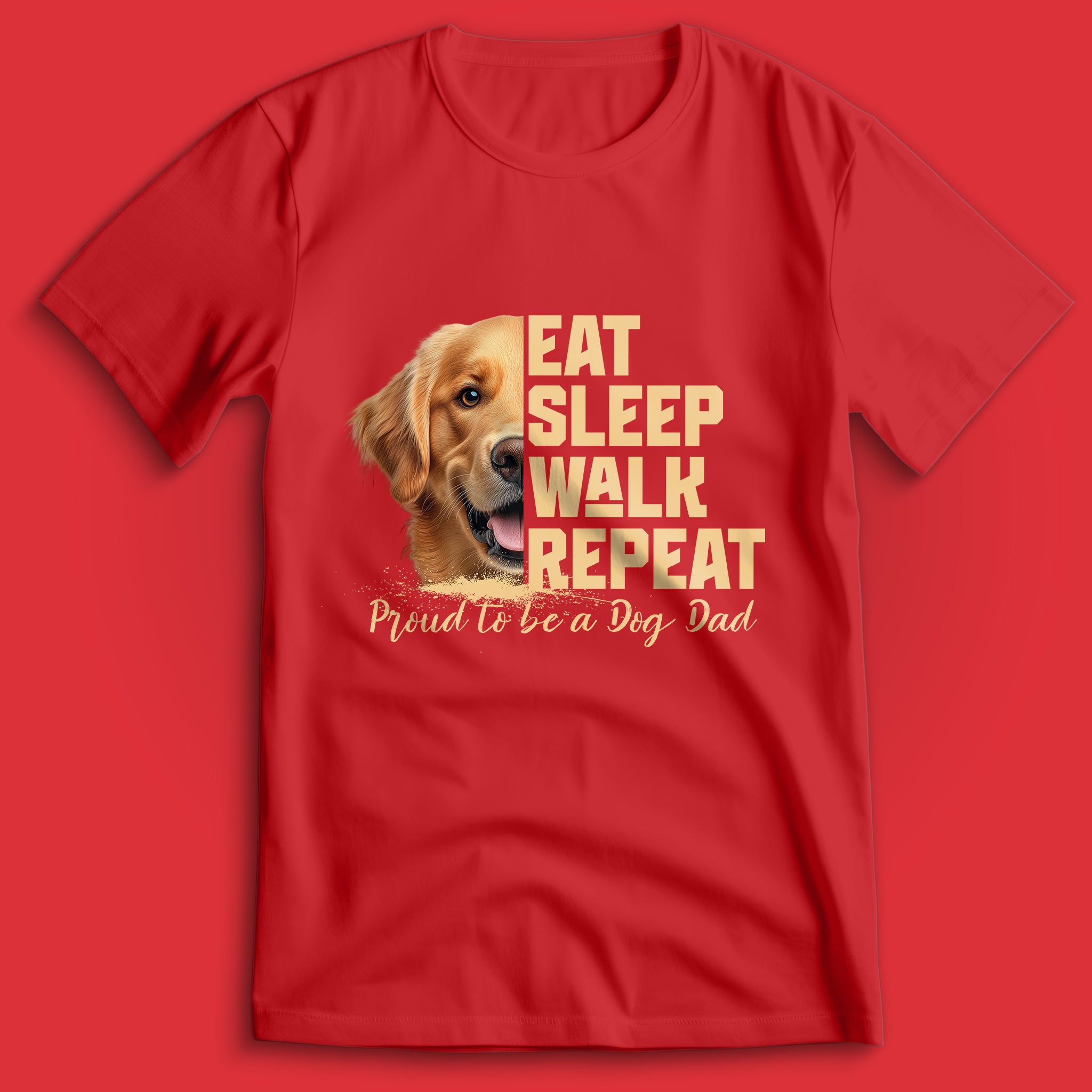 Dog Dad Golden Retriever T-Shirt