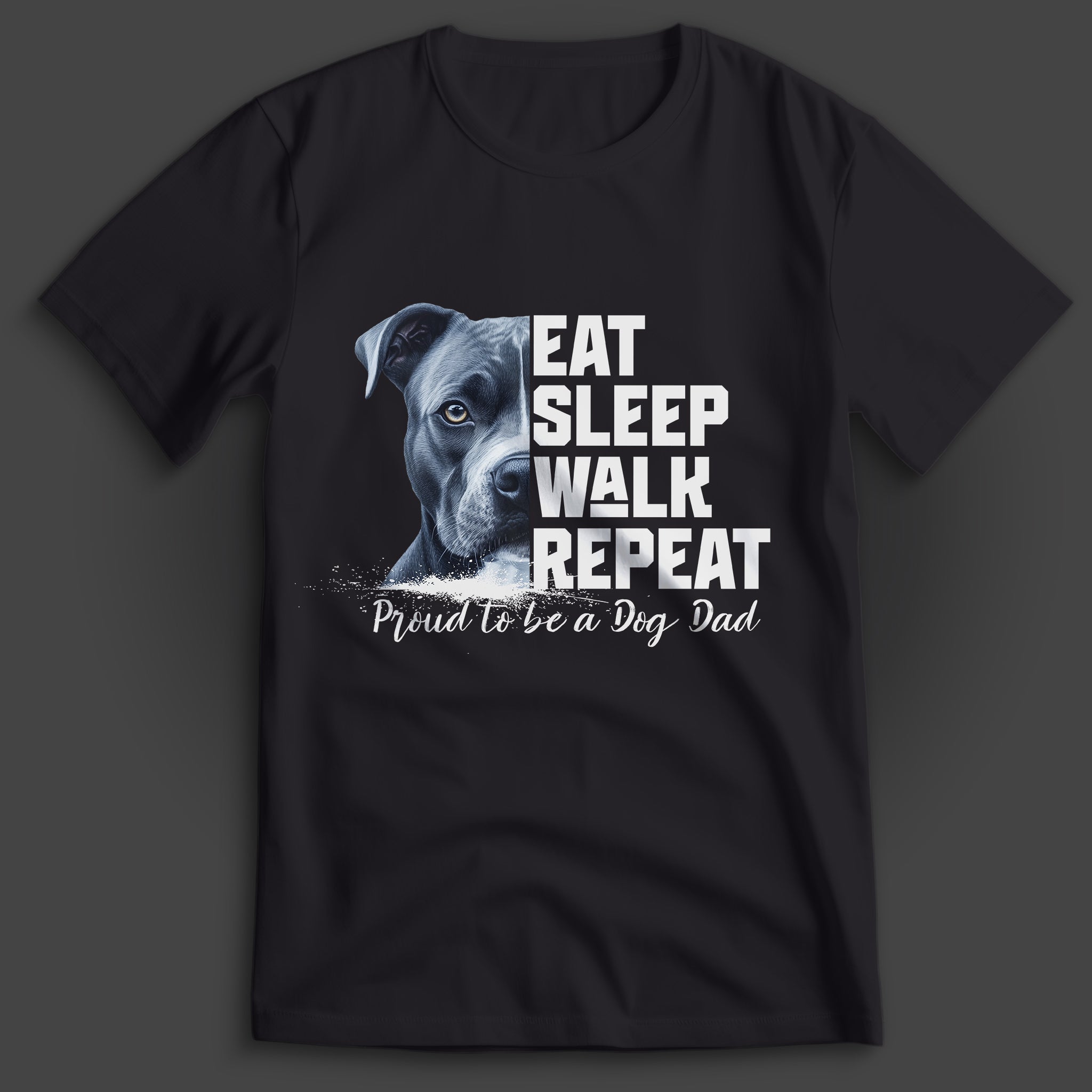 Dog Dad American Pitbull T-Shirt