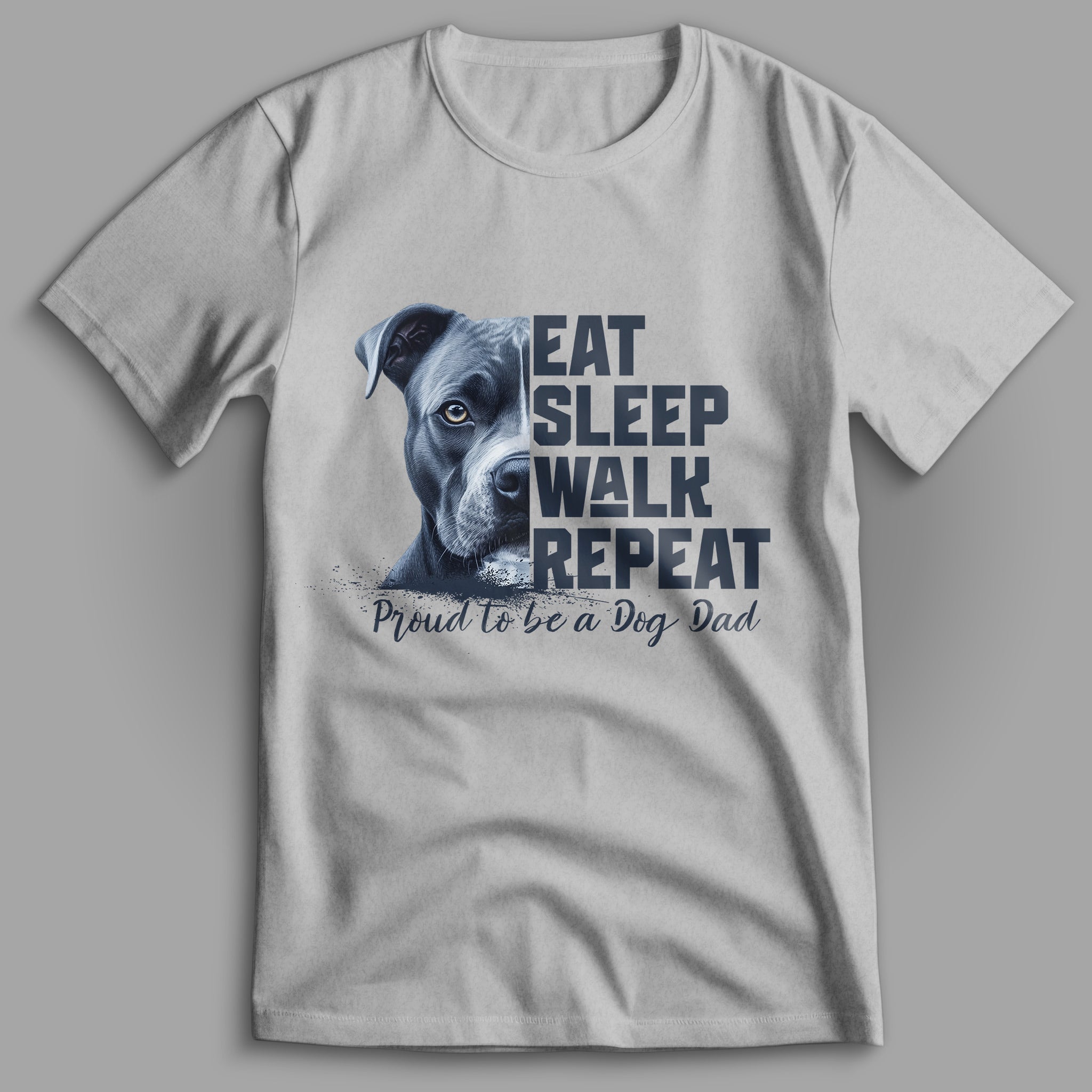 Dog Dad American Pitbull T-Shirt