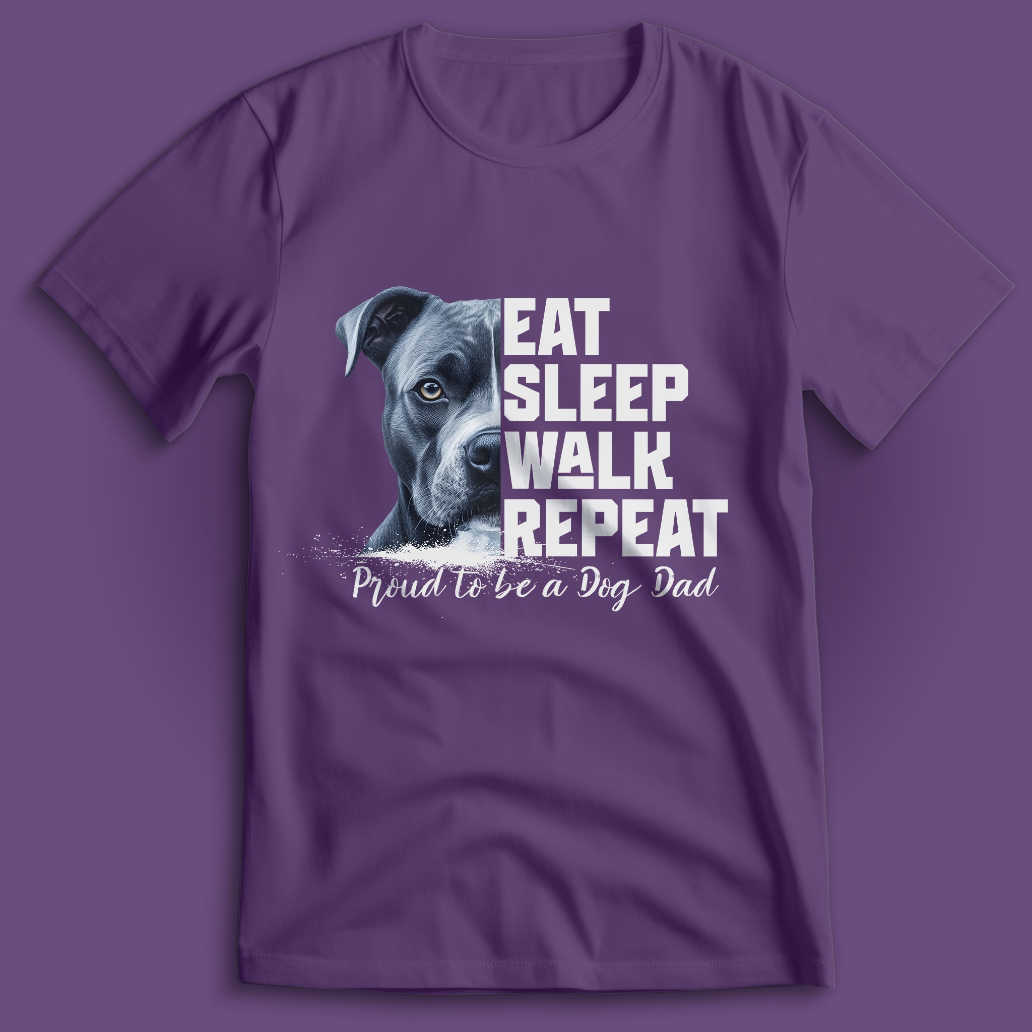 Dog Dad American Pitbull T-Shirt