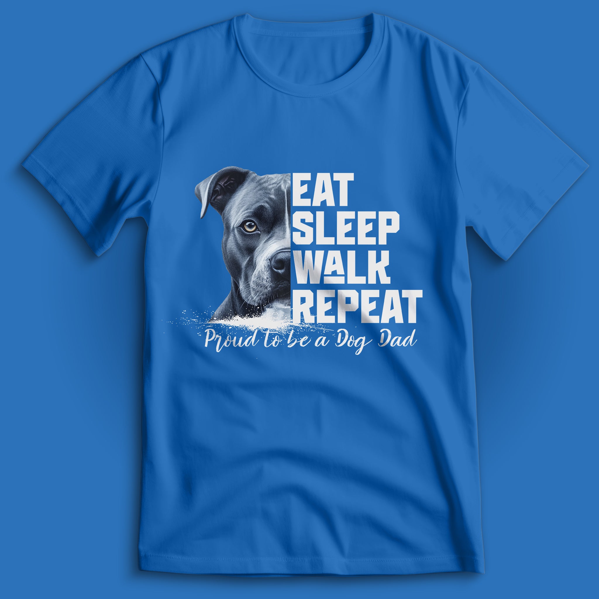 Dog Dad American Pitbull T-Shirt