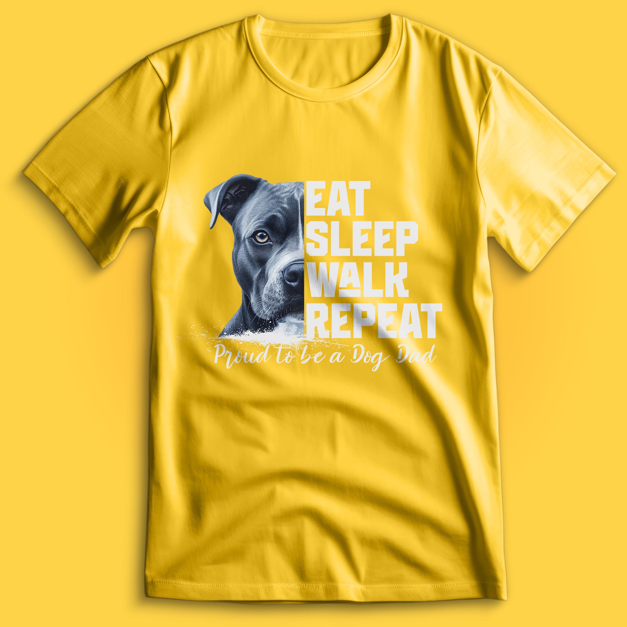 Dog Dad American Pitbull T-Shirt