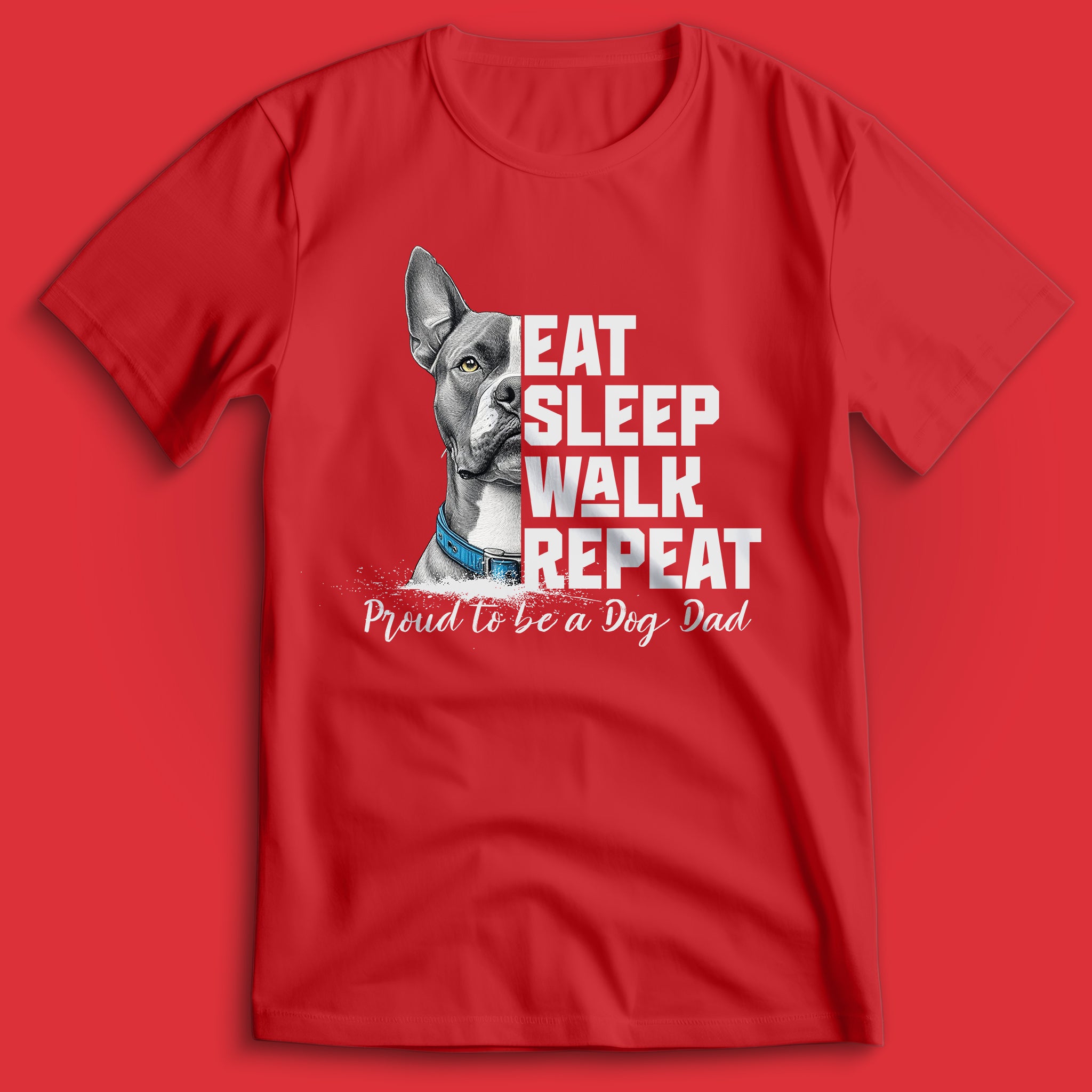 Dog Dad American Pitbull II T-Shirt