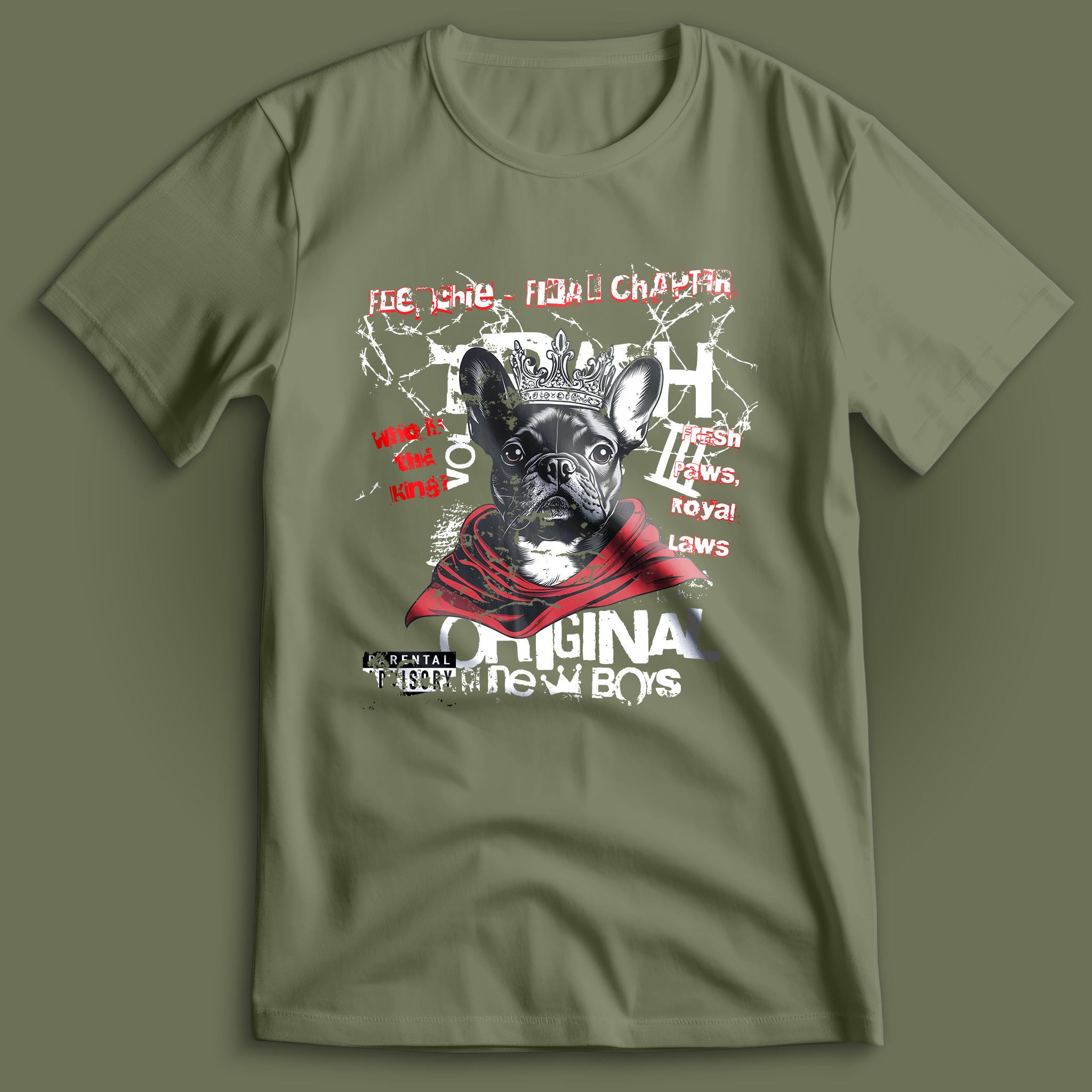 French Bulldog Who Is The King Artist Edition T-Shirt