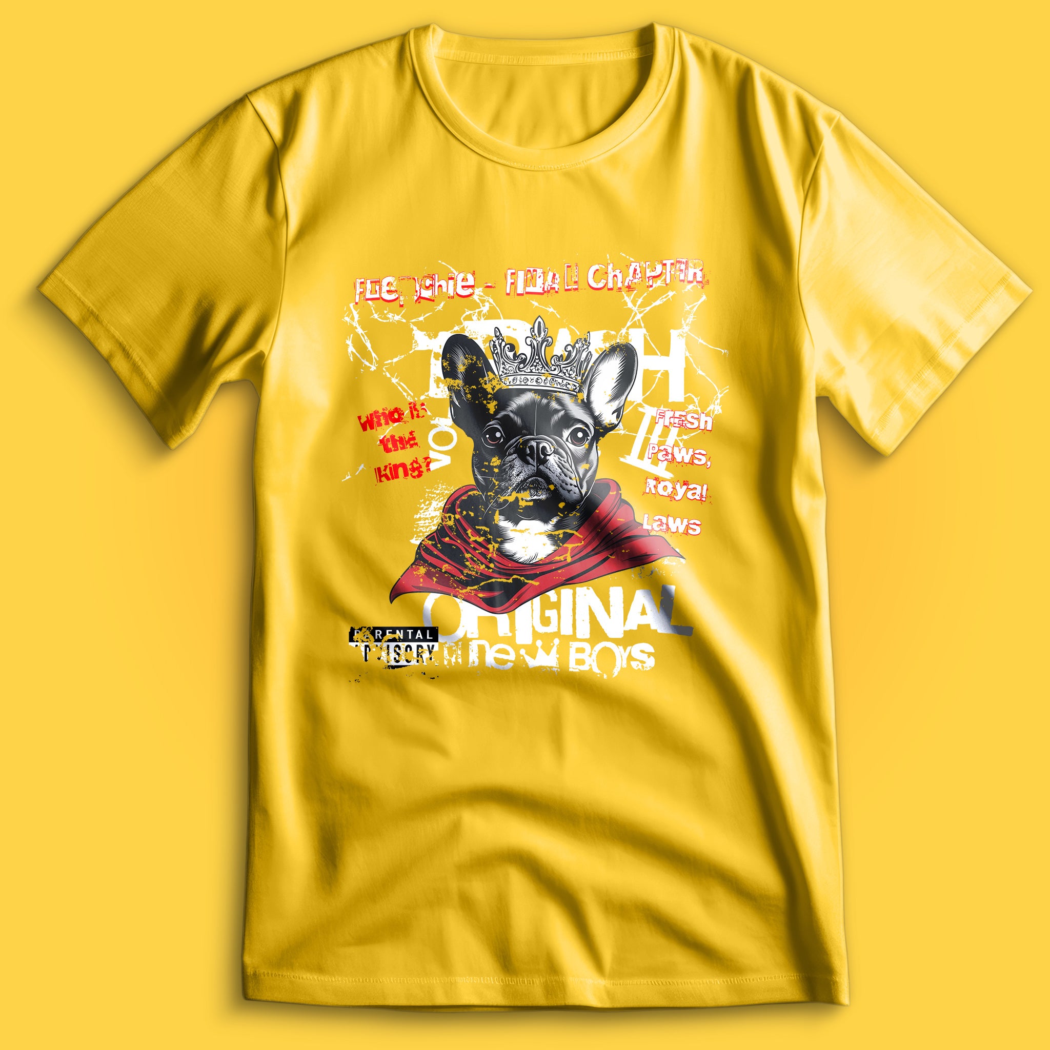 French Bulldog Who Is The King Artist Edition T-Shirt