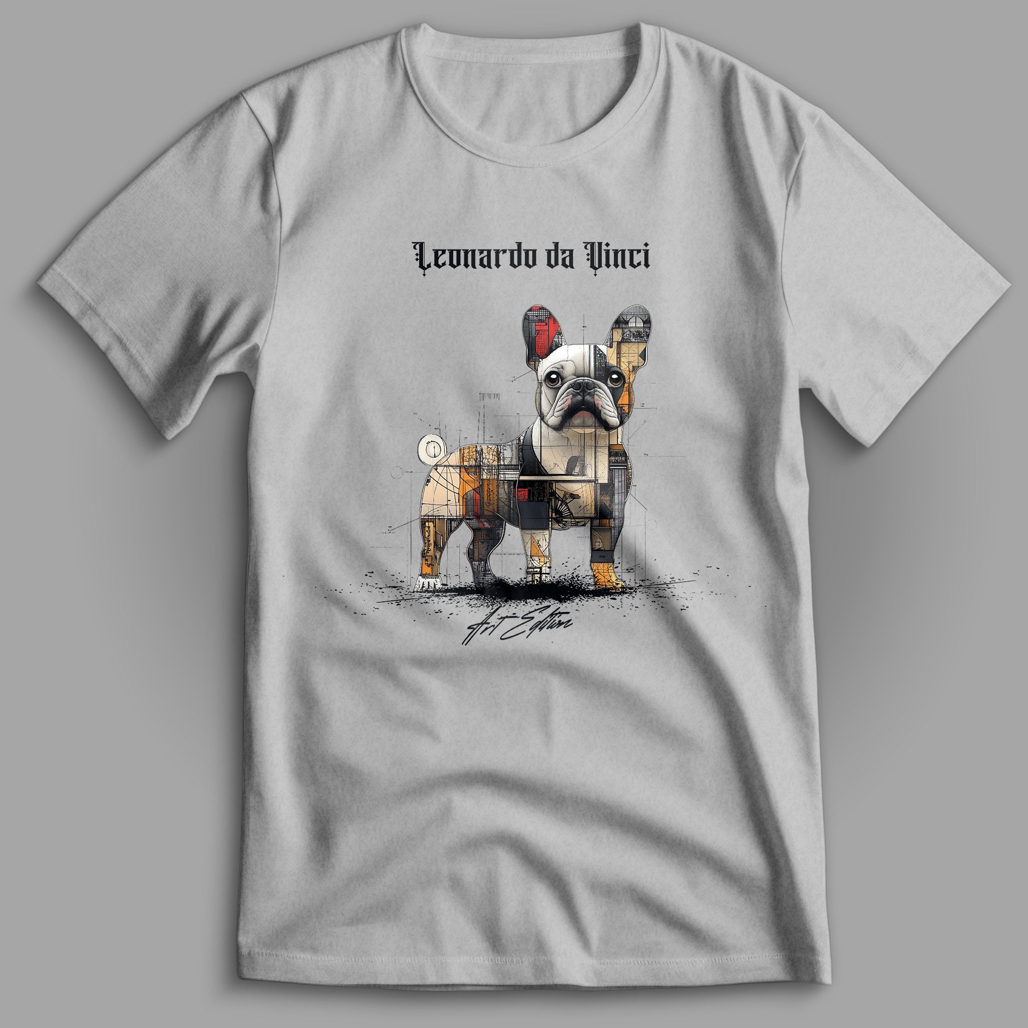 French Bulldog Art Edition v2 Leonardo da Vinci T-Shirt