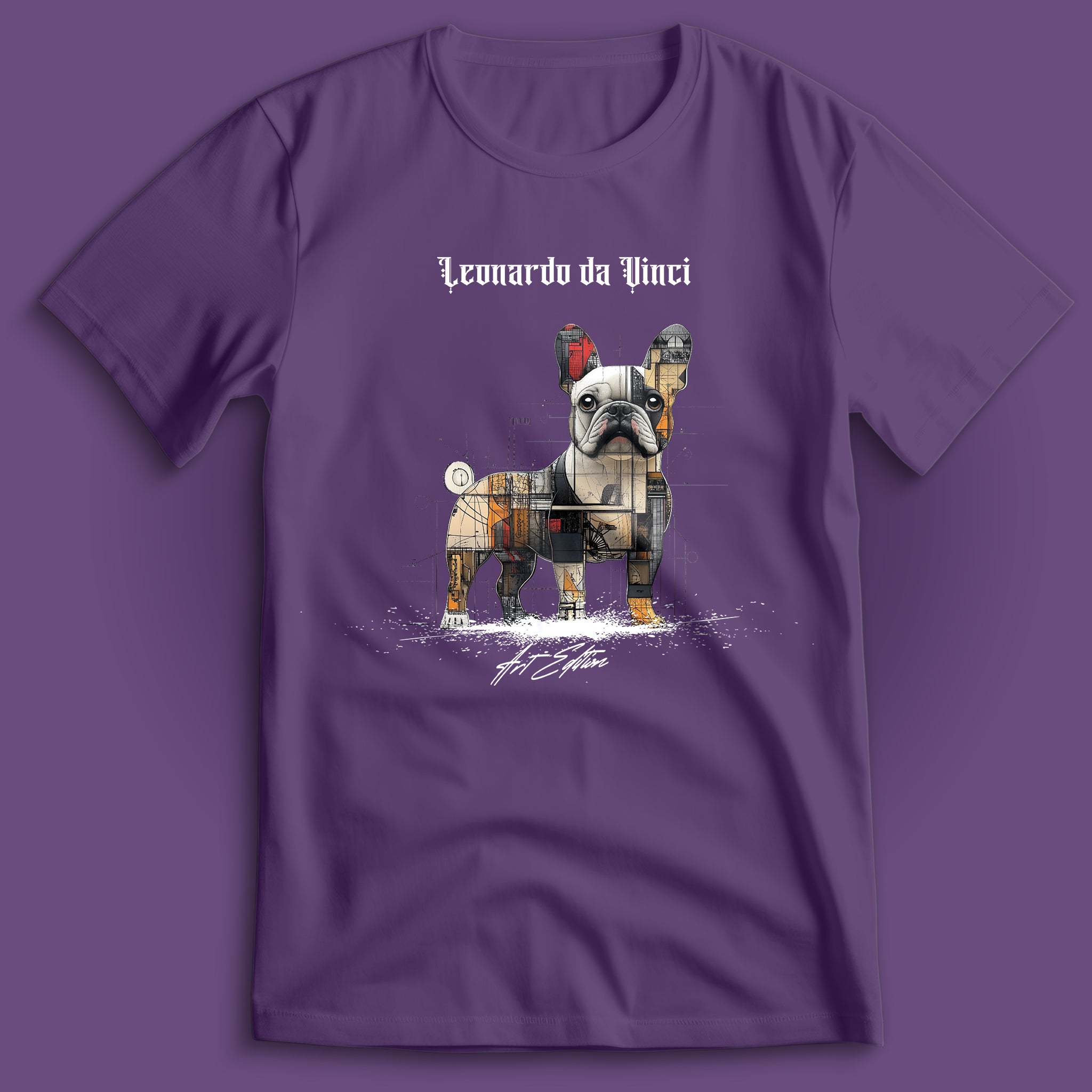 French Bulldog Art Edition v2 Leonardo da Vinci T-Shirt