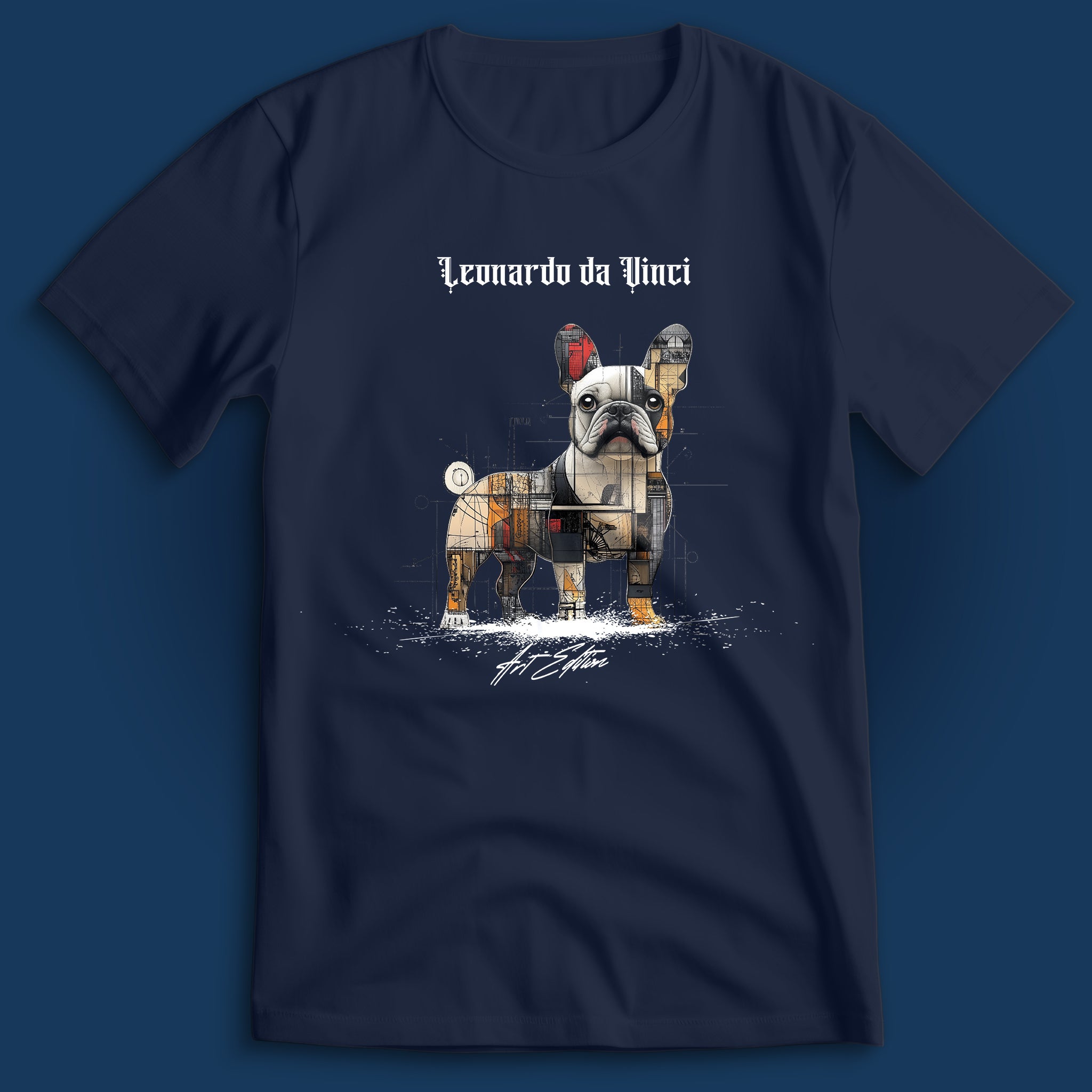 French Bulldog Art Edition v2 Leonardo da Vinci T-Shirt