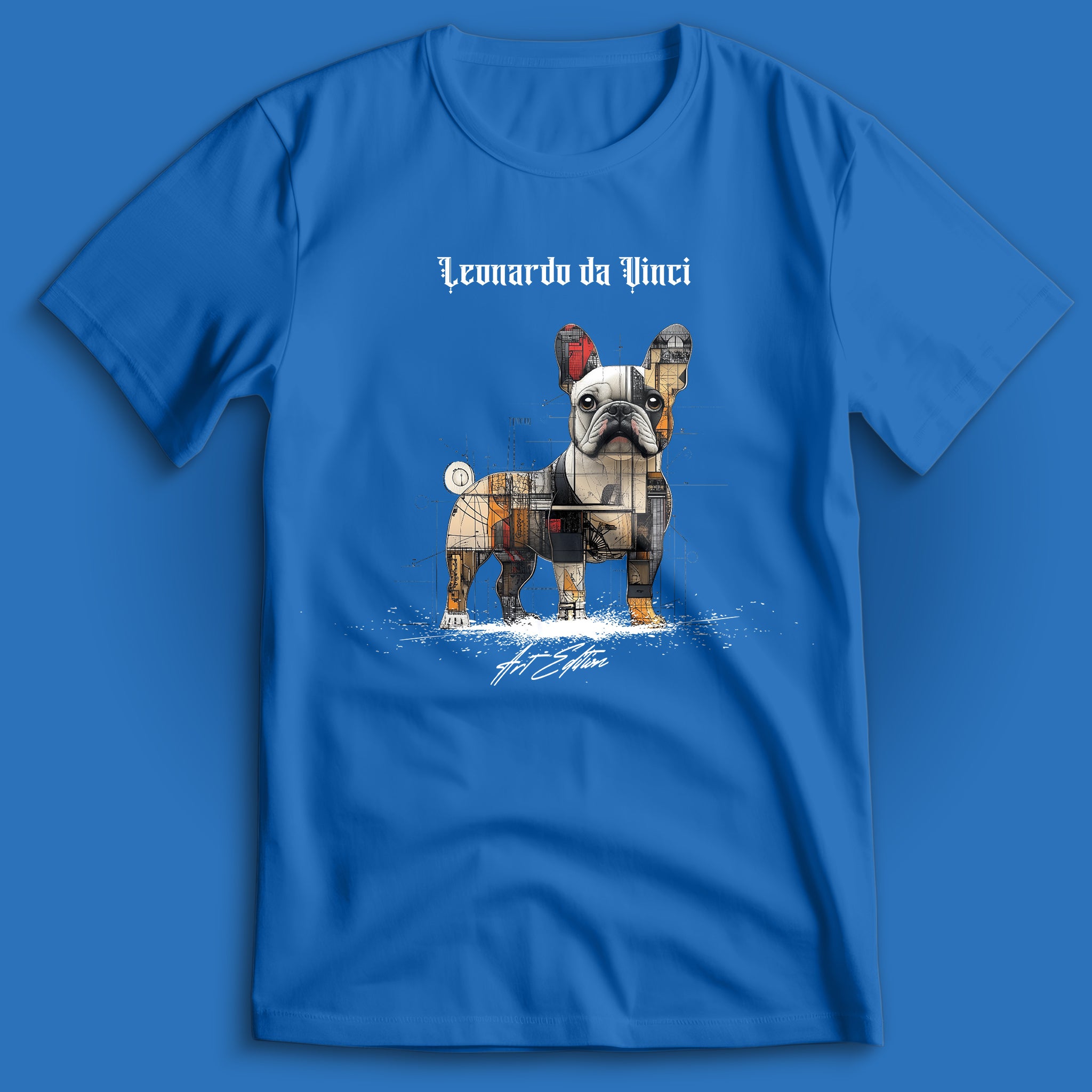 French Bulldog Art Edition v2 Leonardo da Vinci T-Shirt