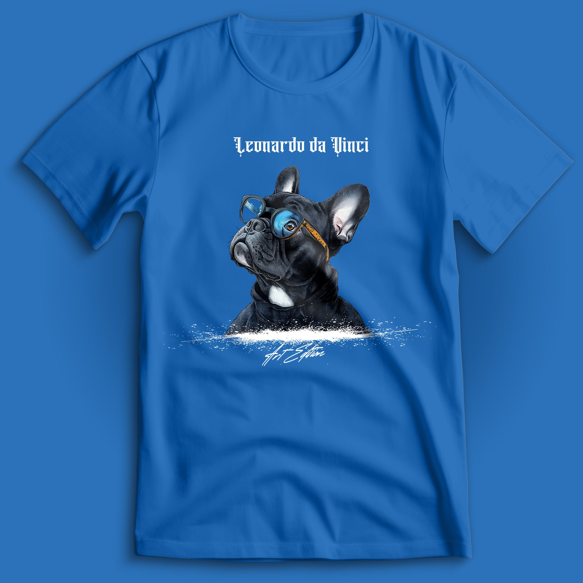 French Bulldog Art Edition Leonardo da Vinci T-Shirt
