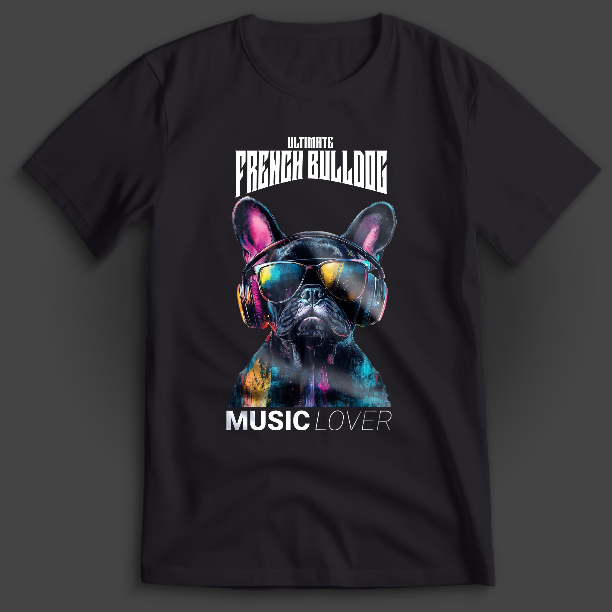 French Bulldog Music Lover II T-Shirt