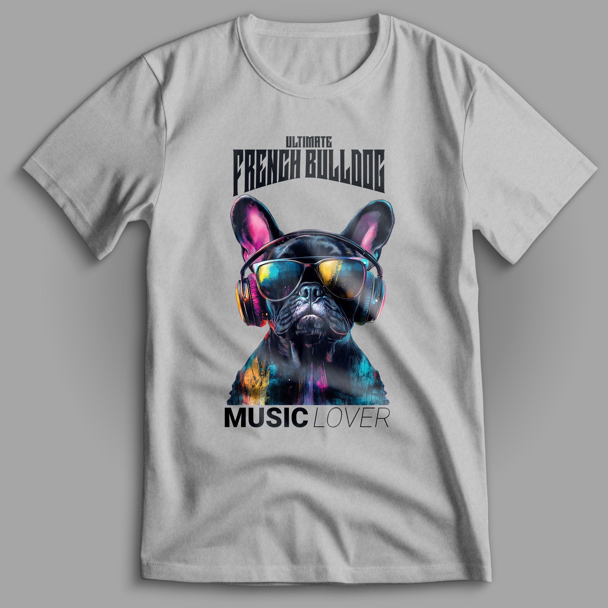 French Bulldog Music Lover II T-Shirt