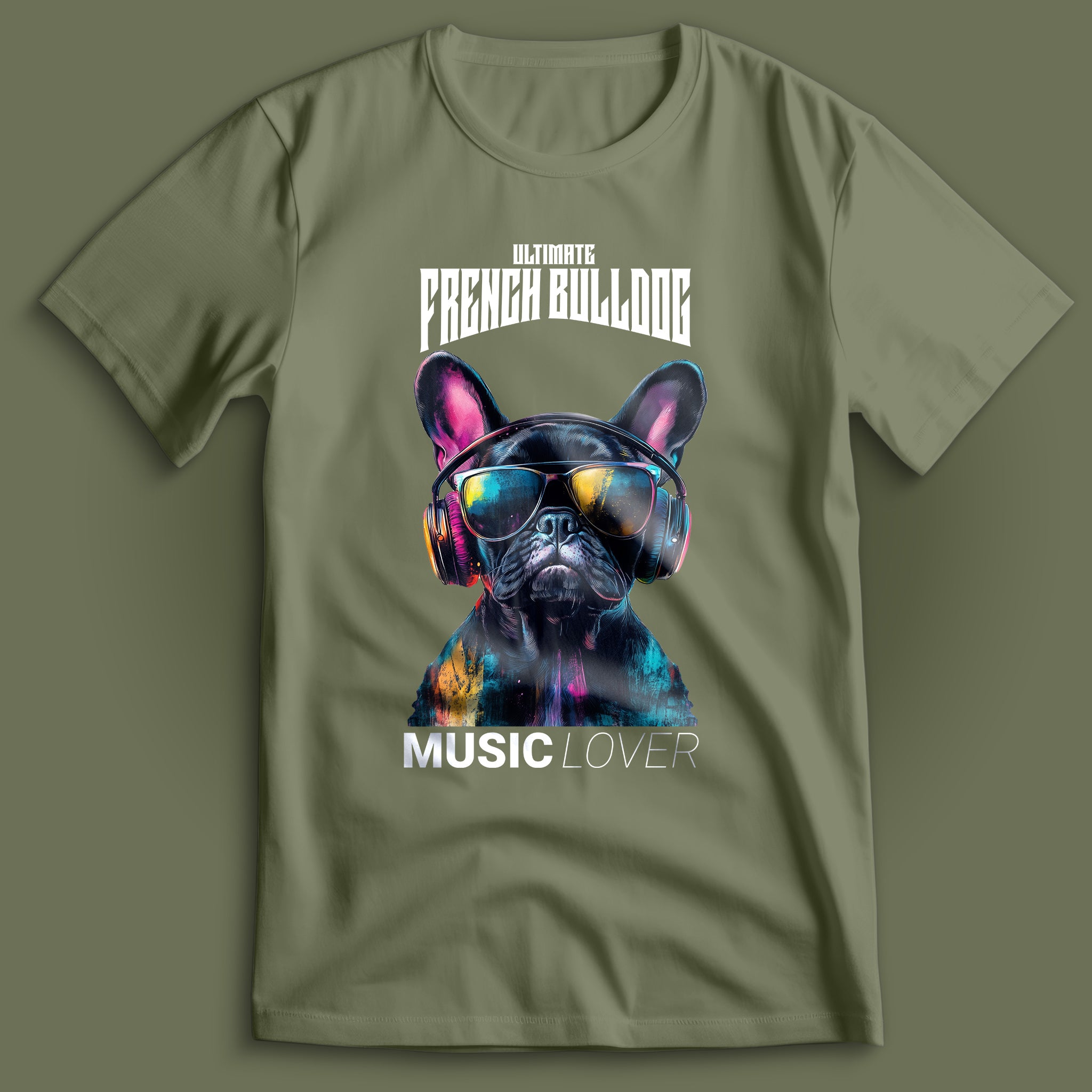 French Bulldog Music Lover II T-Shirt