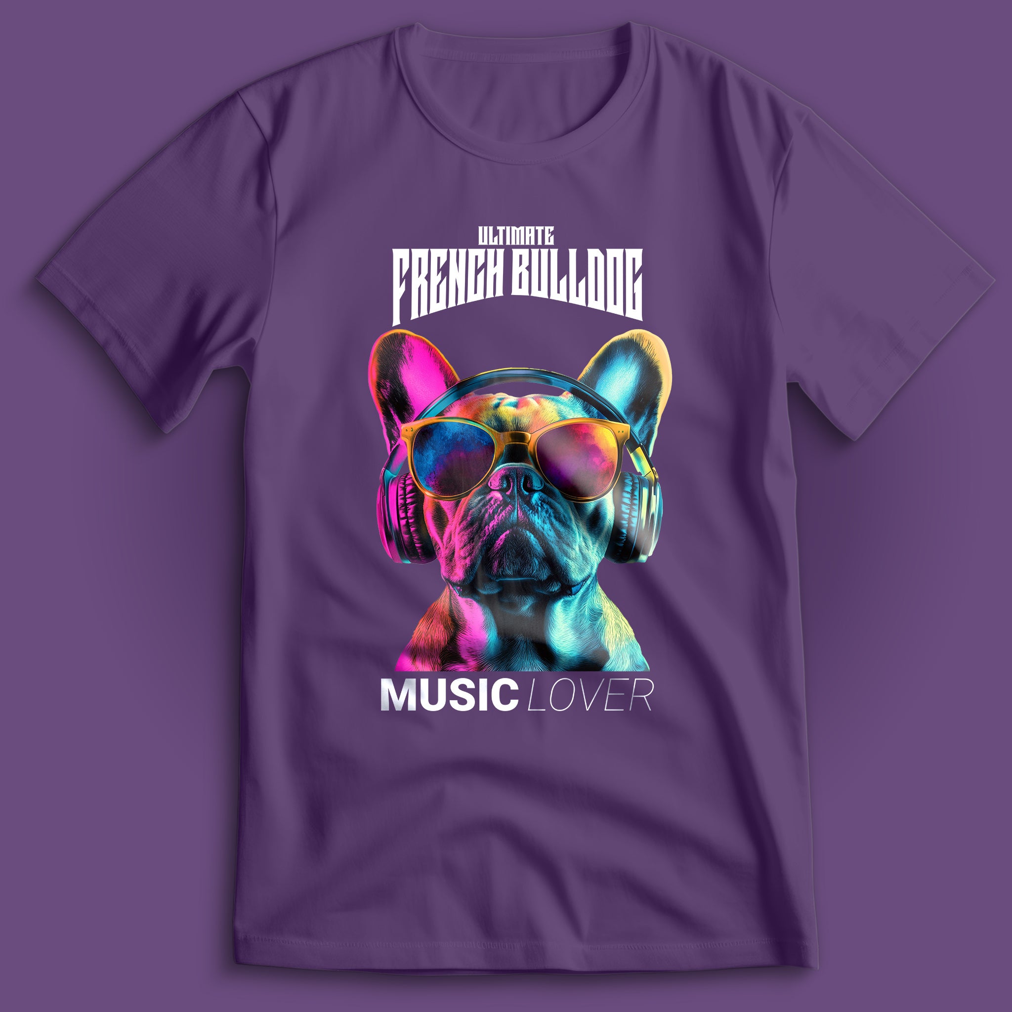French Bulldog Music Lover T-Shirt