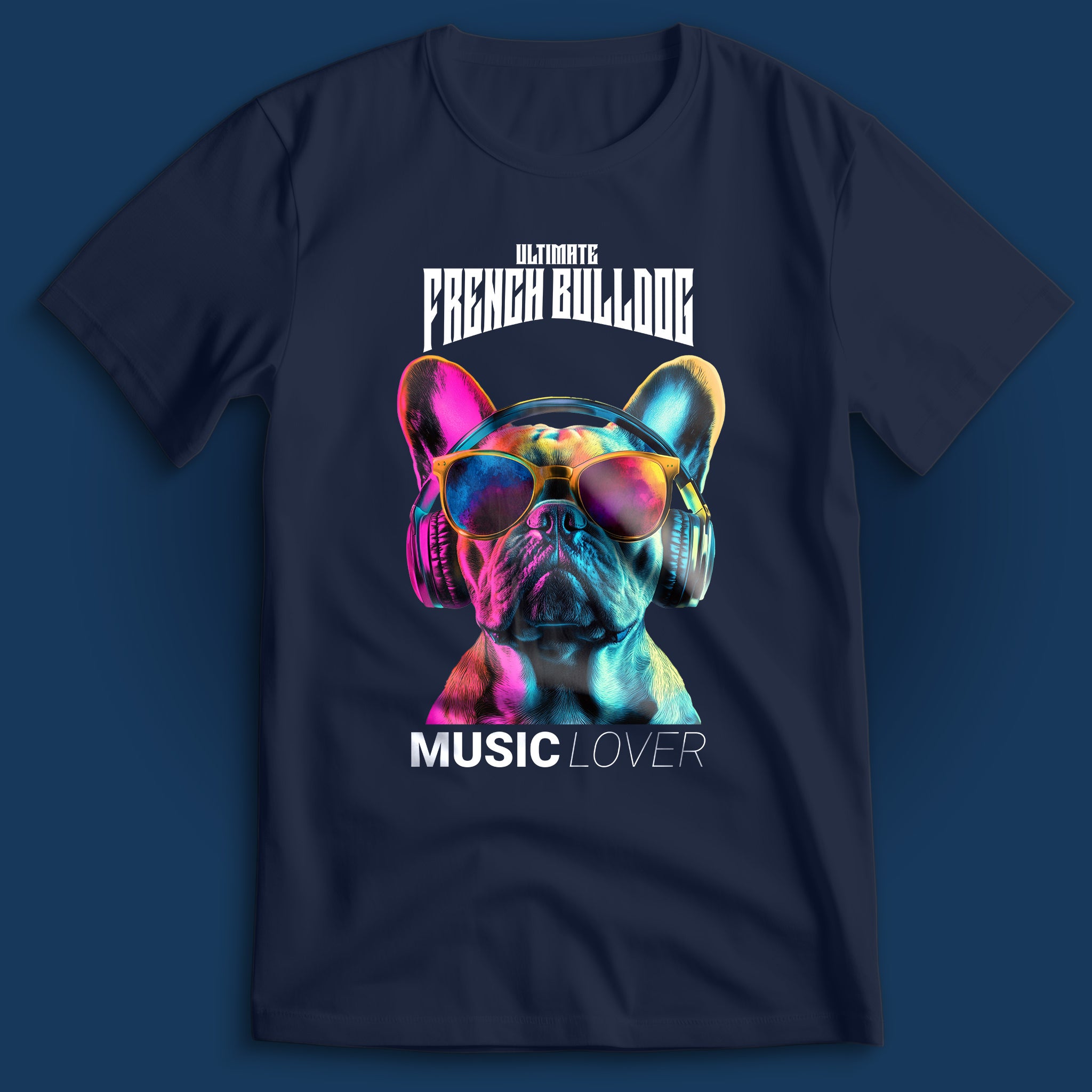French Bulldog Music Lover T-Shirt