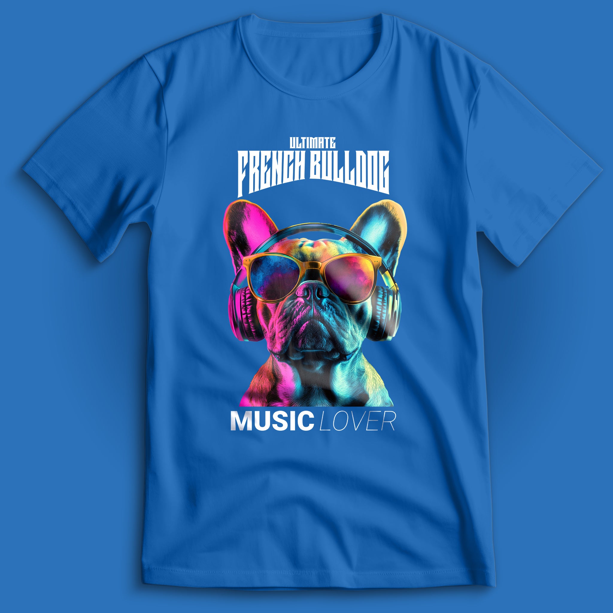 French Bulldog Music Lover T-Shirt