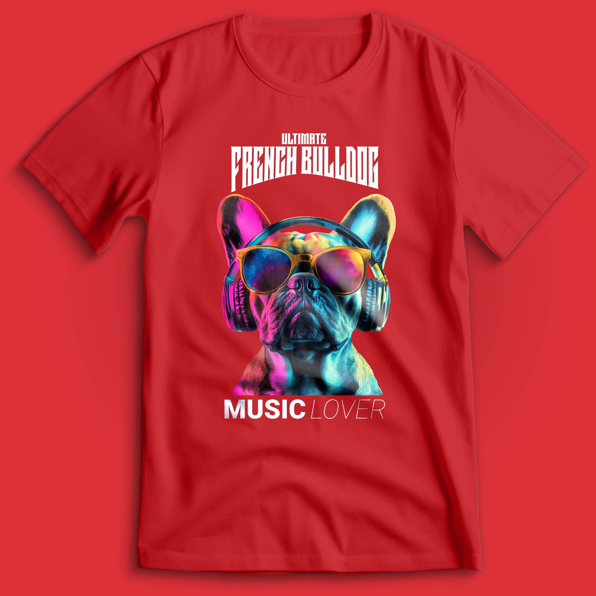 French Bulldog Music Lover T-Shirt