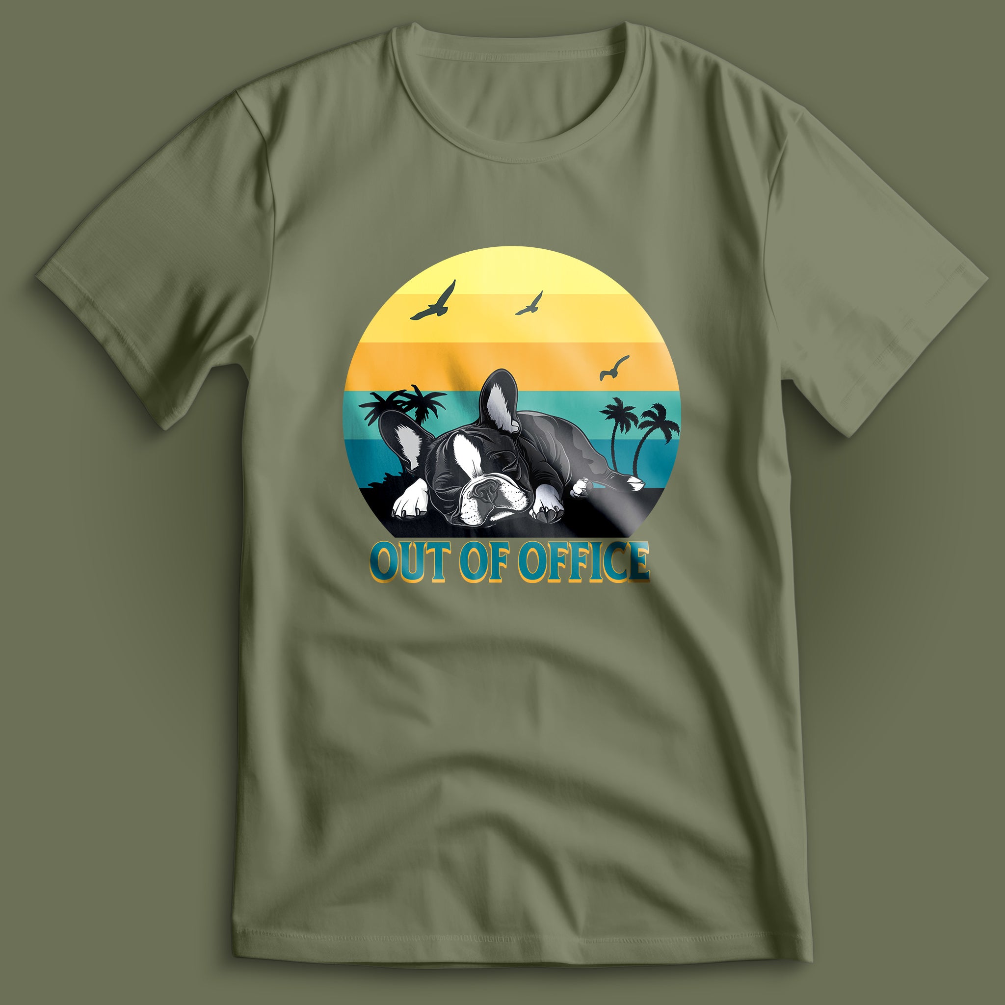 French Bulldog Out Of Office T-Shirt