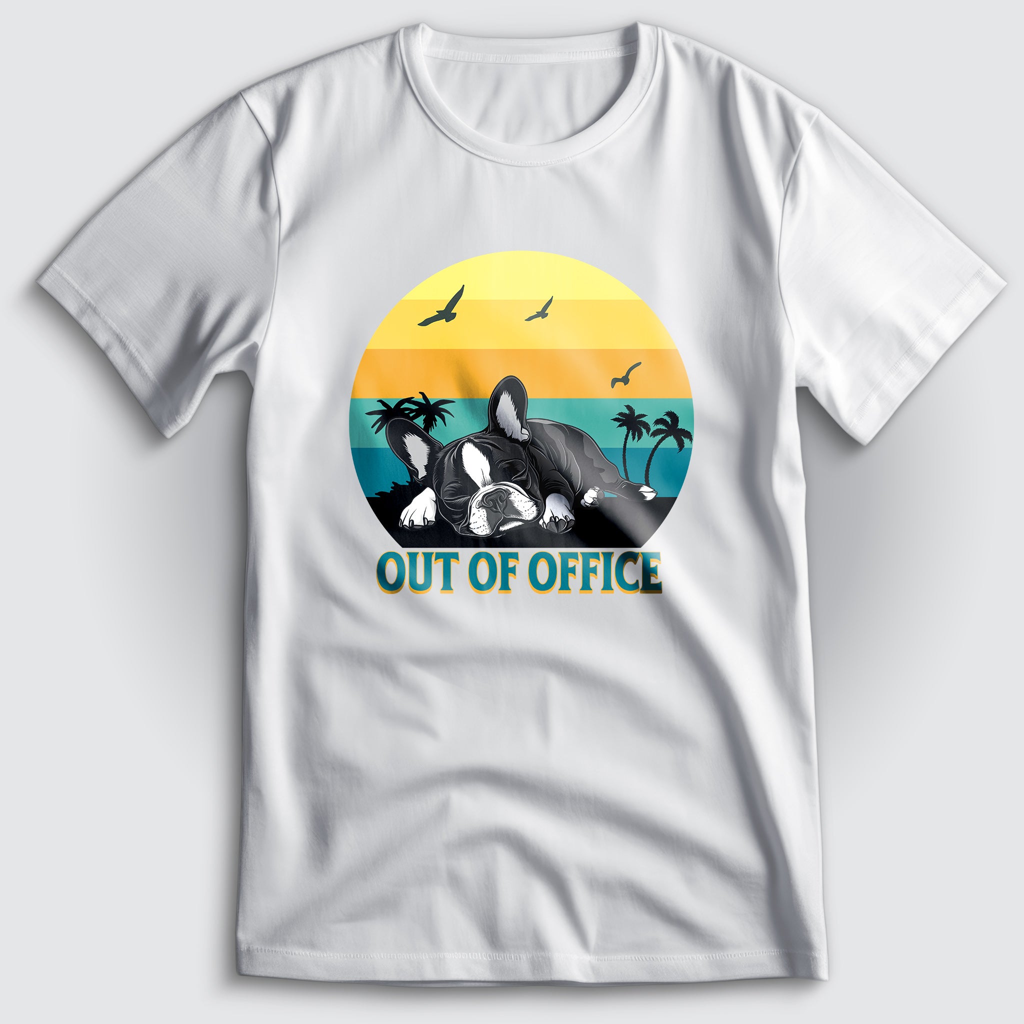 French Bulldog Out Of Office T-Shirt