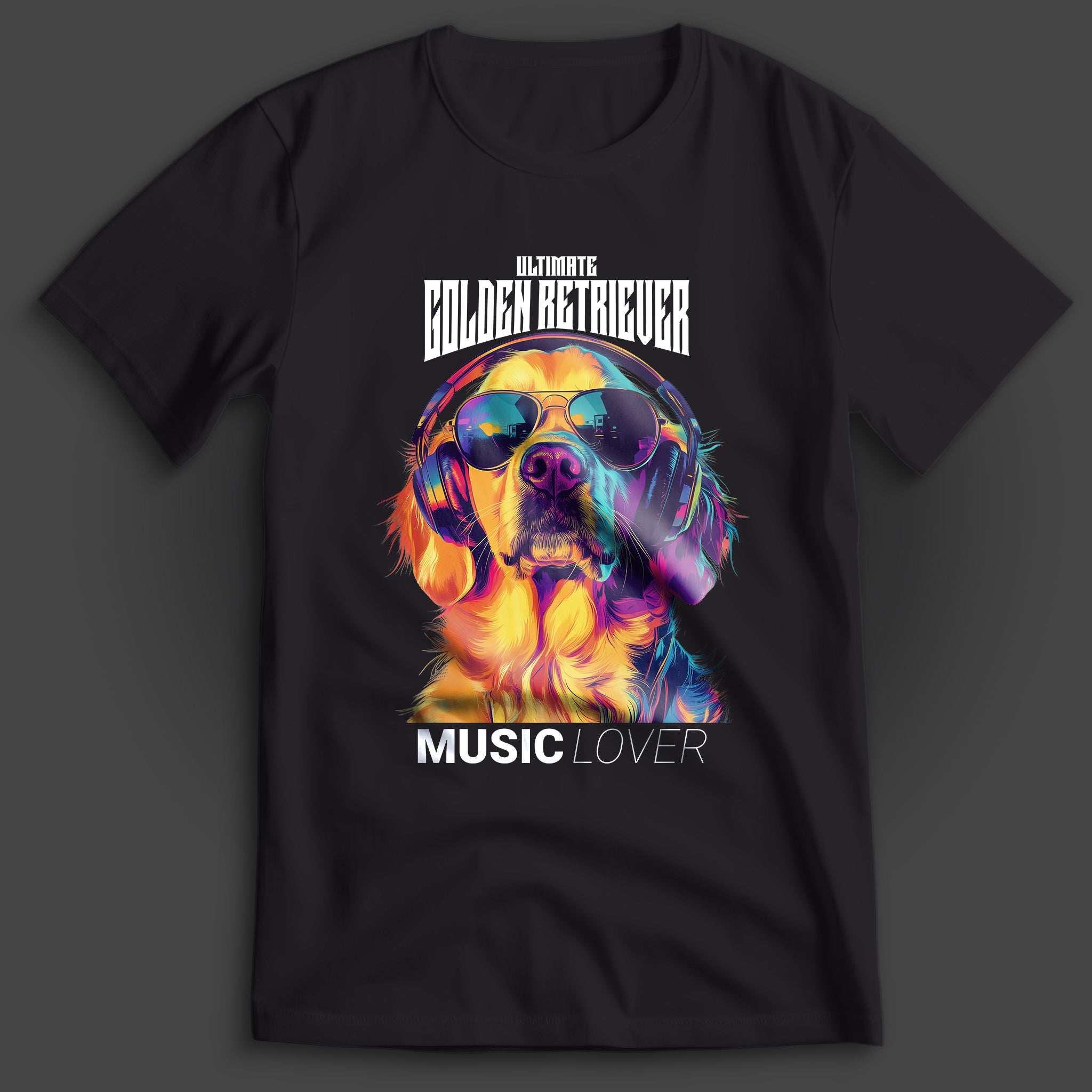 Golden Retriever Music Lover T-Shirt