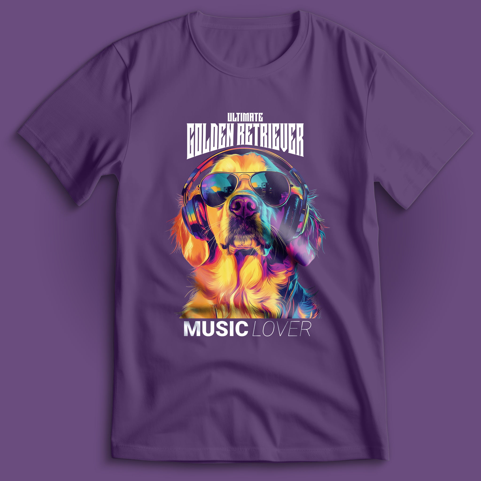 Golden Retriever Music Lover T-Shirt