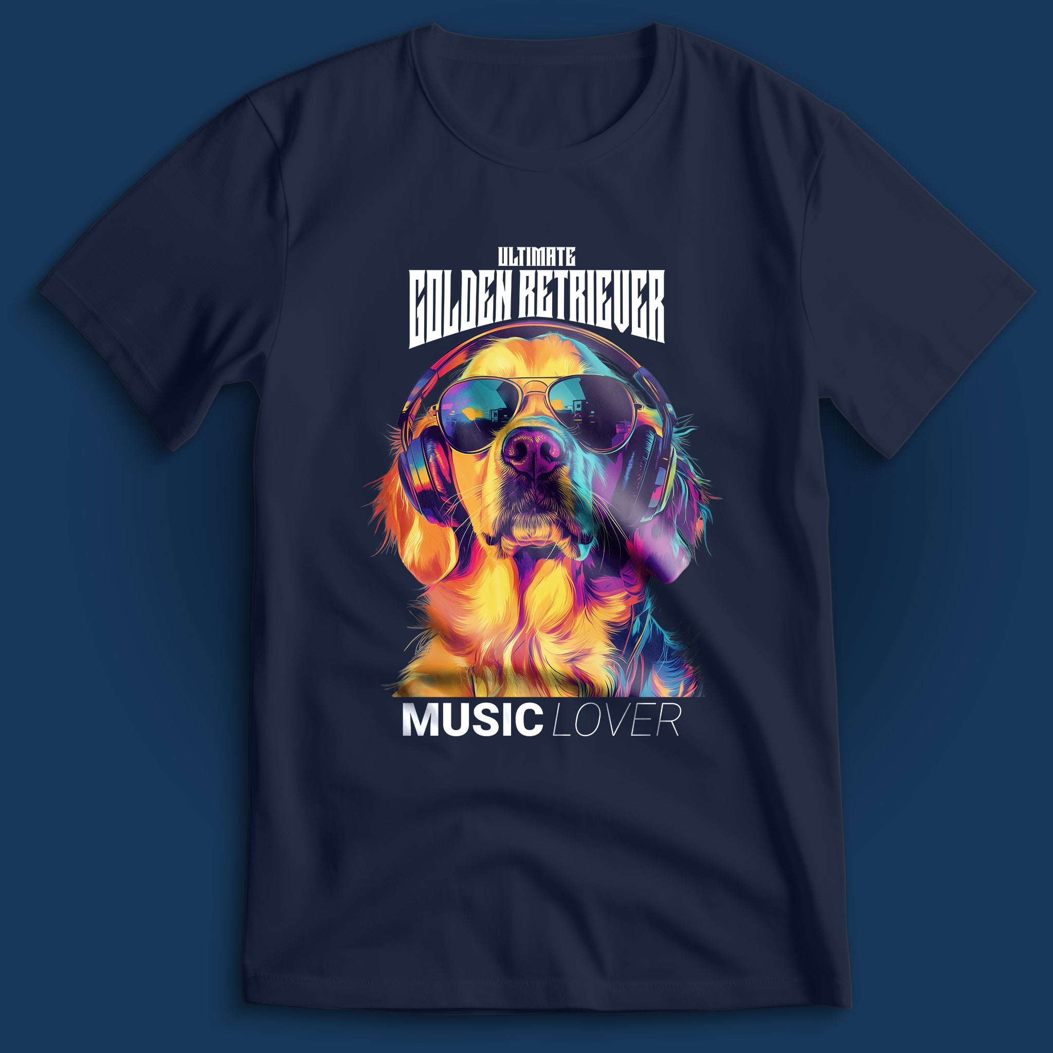 Golden Retriever Music Lover T-Shirt