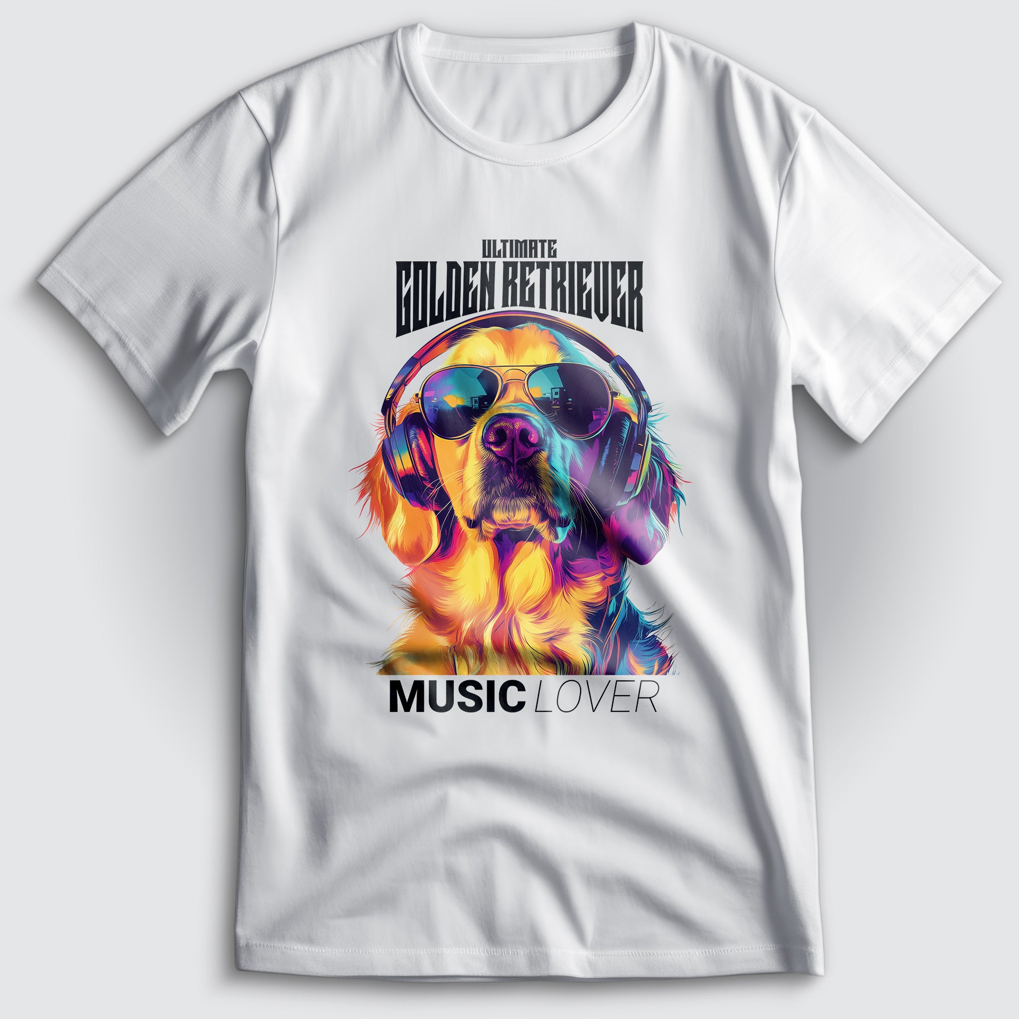 Golden Retriever Music Lover T-Shirt
