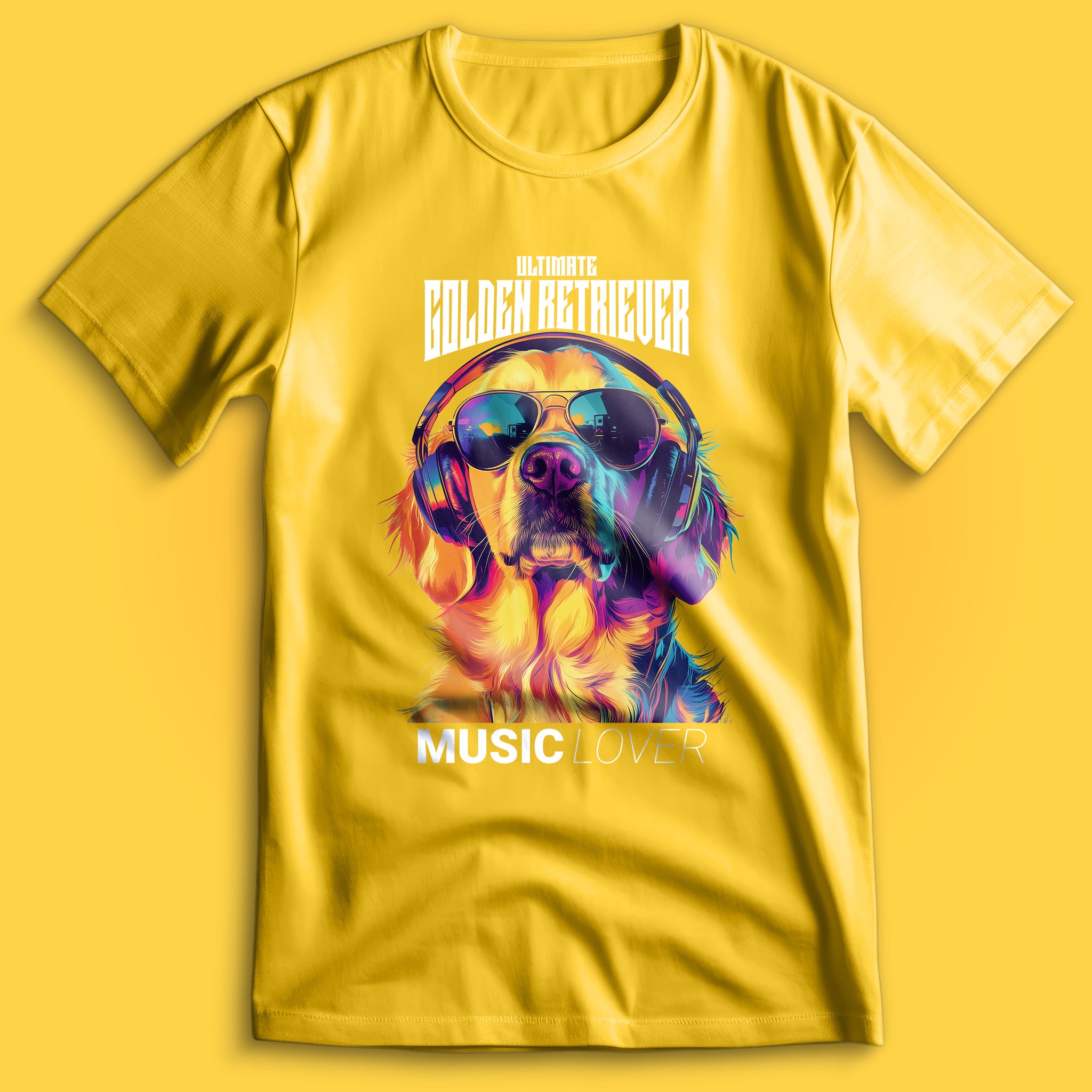 Golden Retriever Music Lover T-Shirt