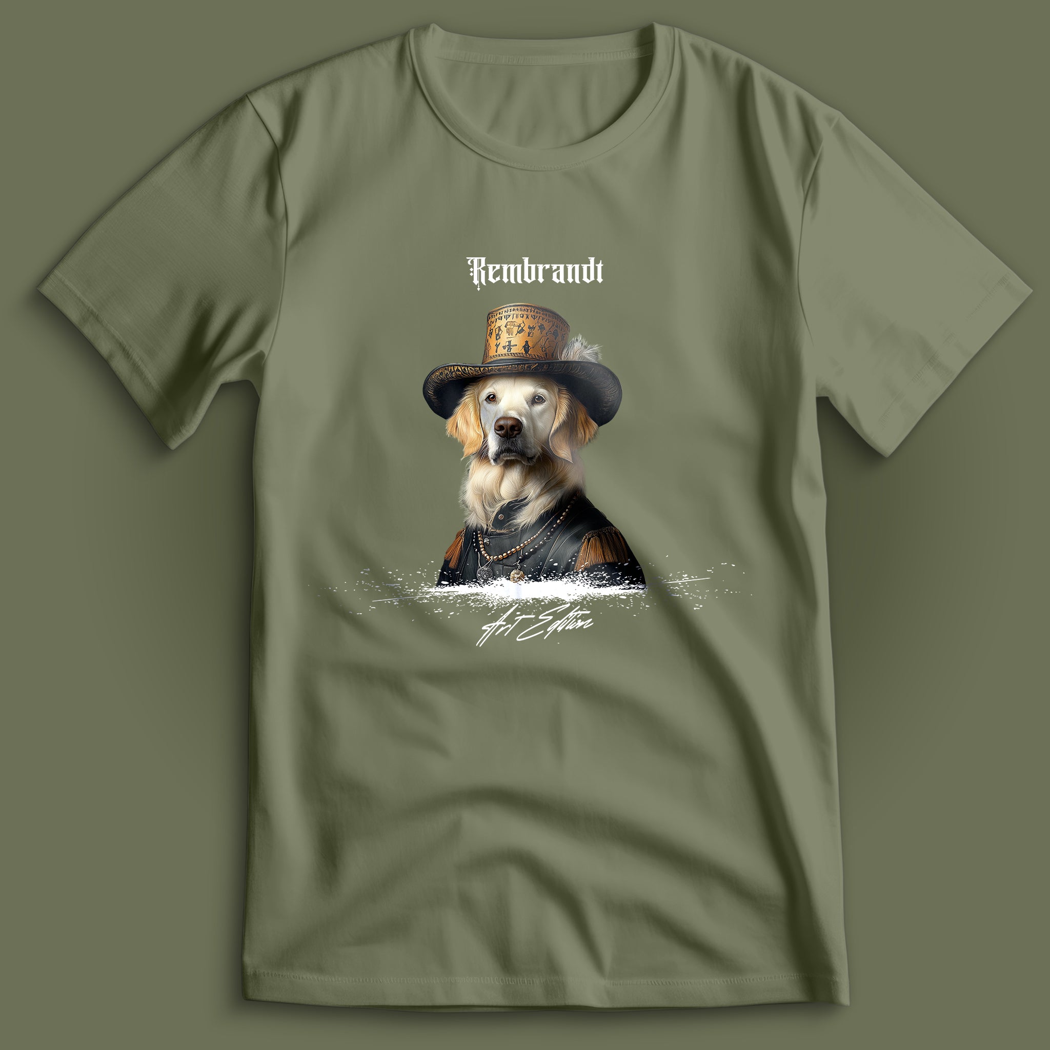 Rembrandt Art Edition Golden Retriever T-Shirt