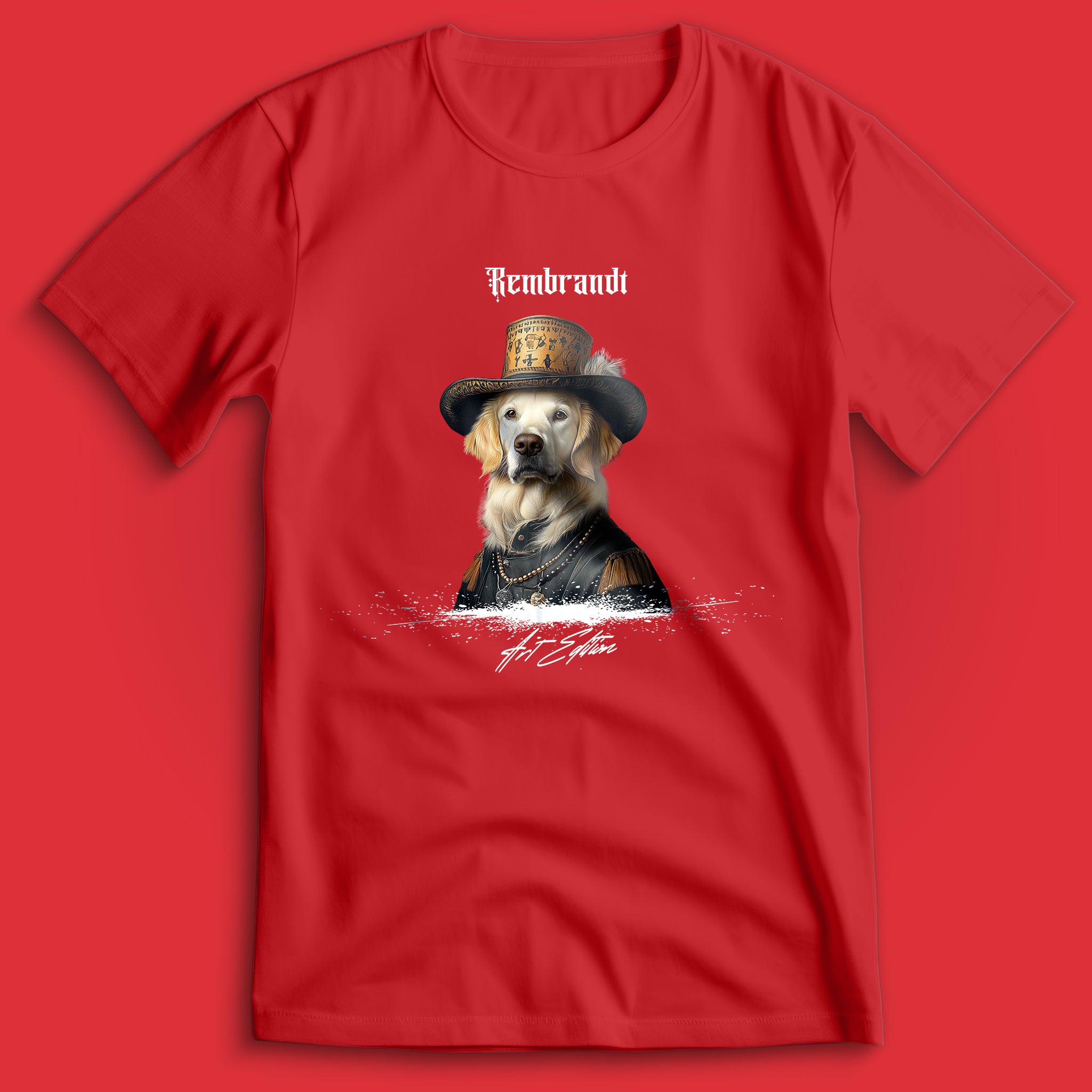 Rembrandt Art Edition Golden Retriever T-Shirt