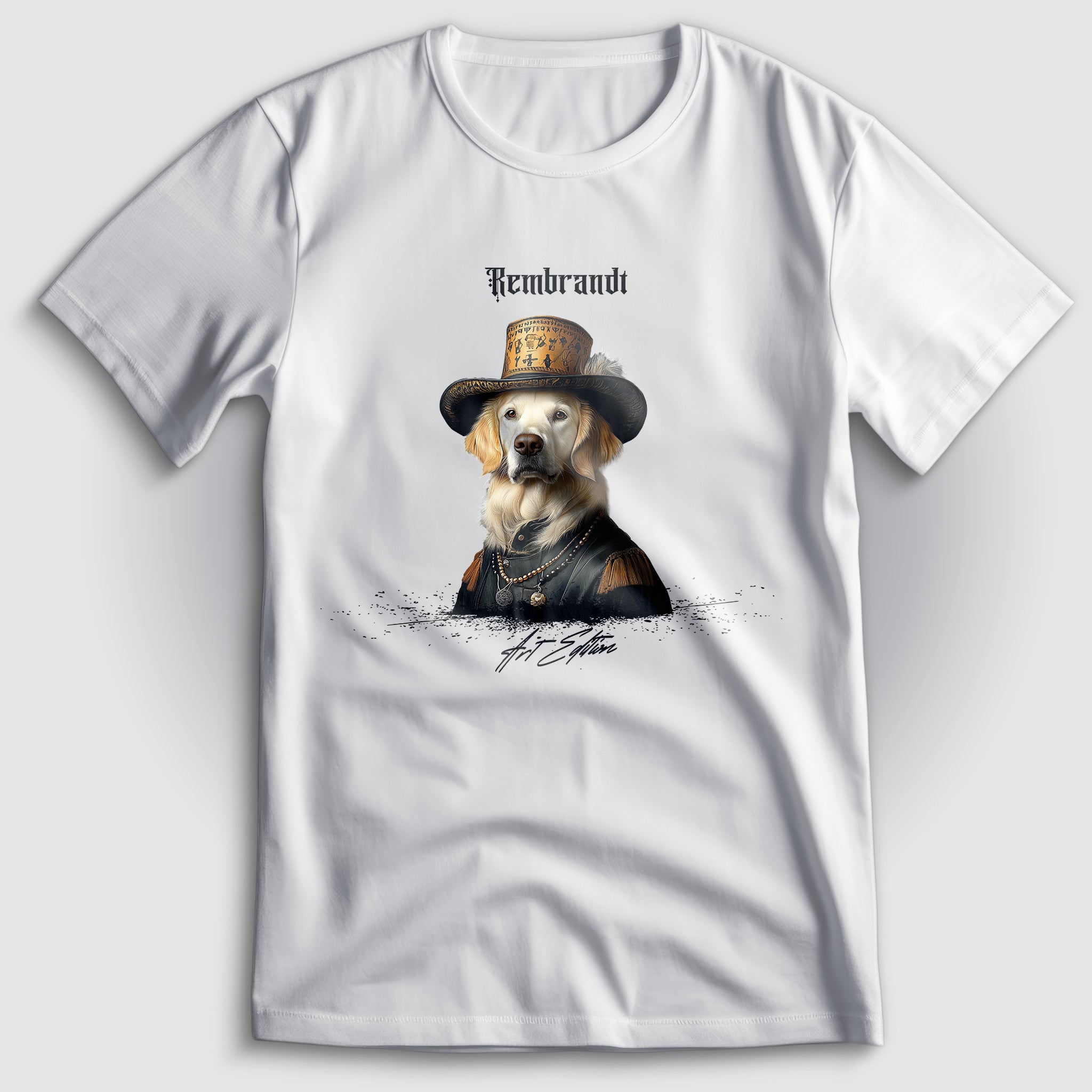 Rembrandt Art Edition Golden Retriever T-Shirt