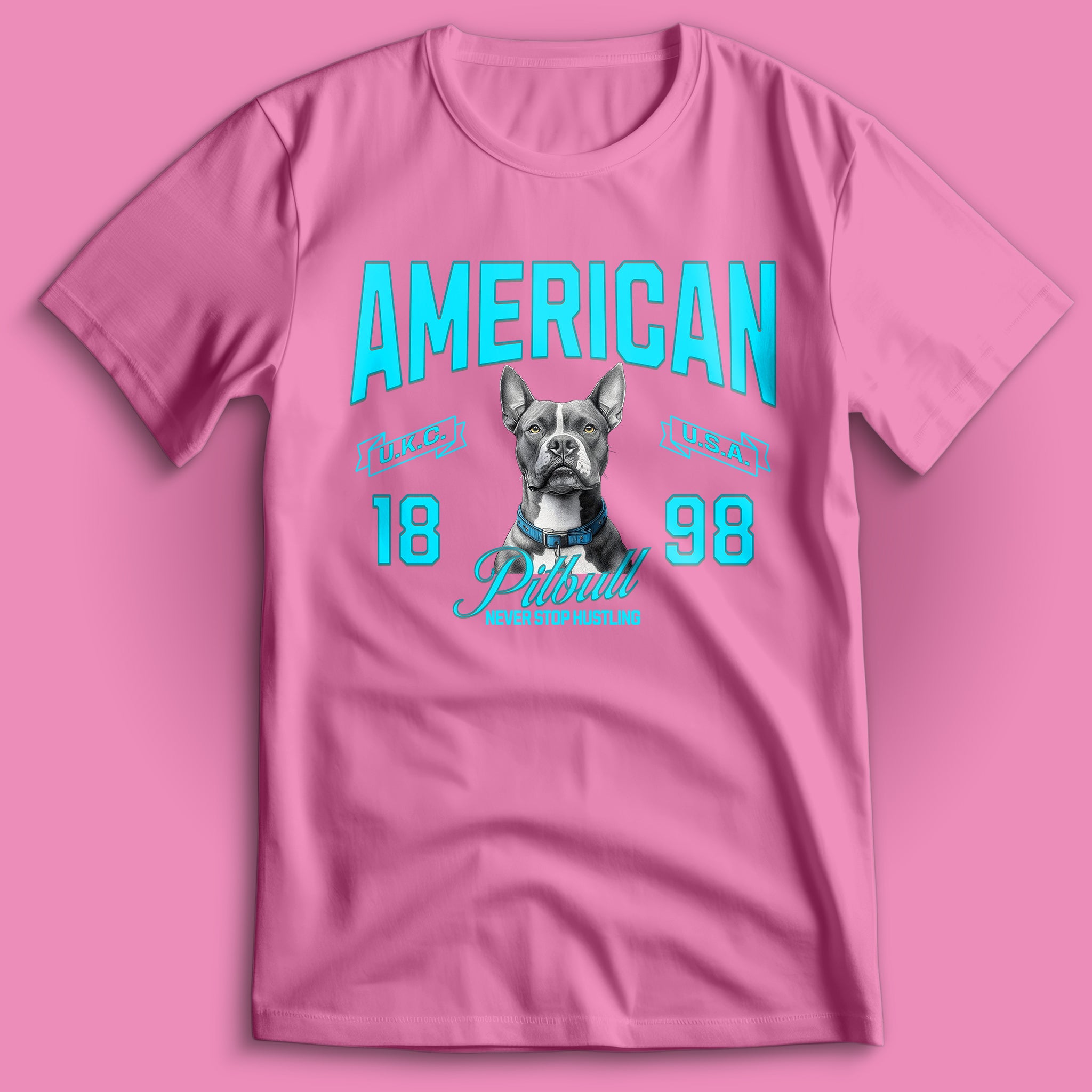 American Pitbull Hustling T-Shirt