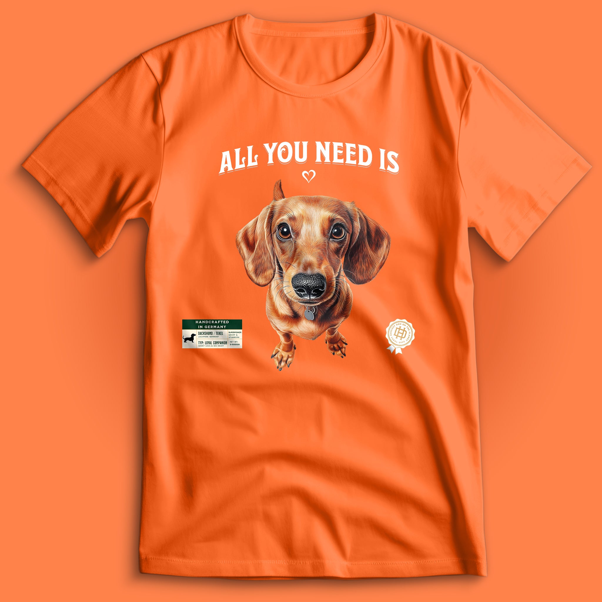 All You Need Is Love Dackel T-Shirt