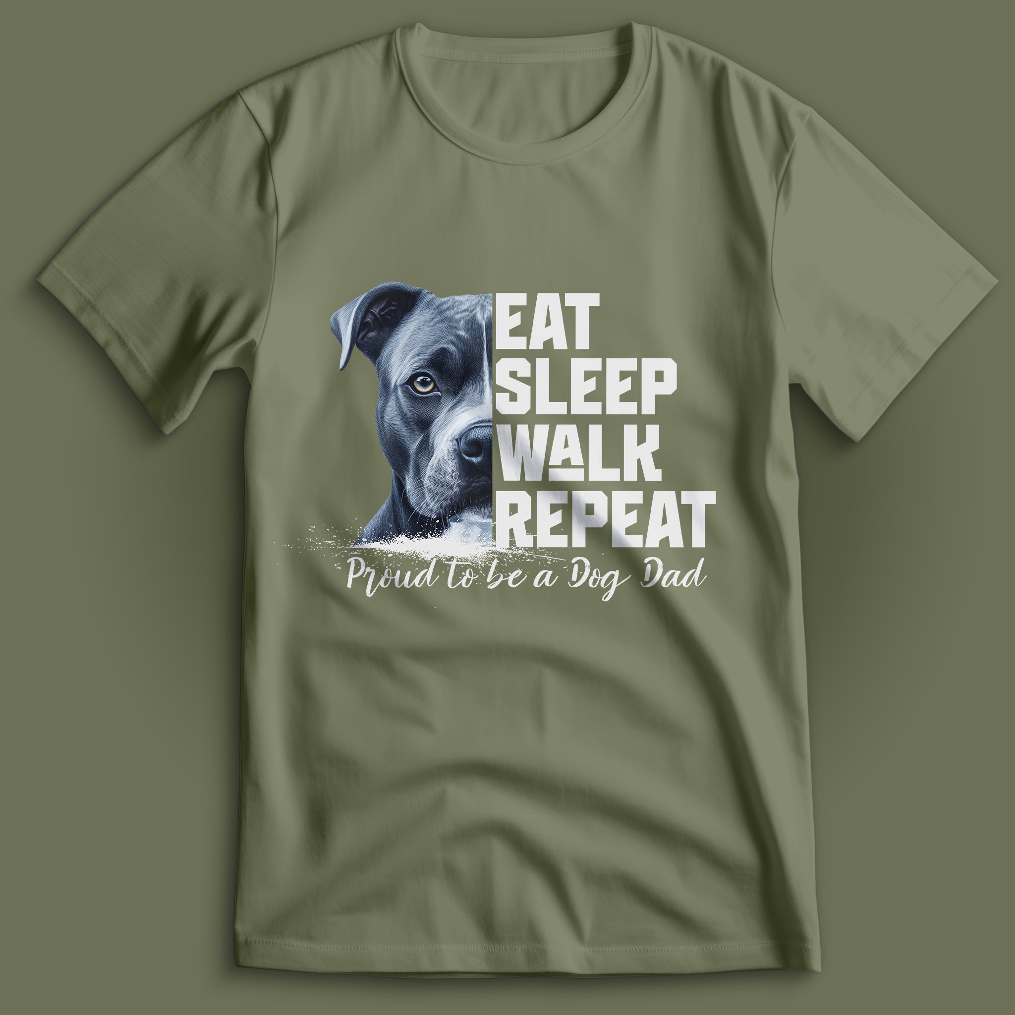 Dog Dad American Pitbull T-Shirt