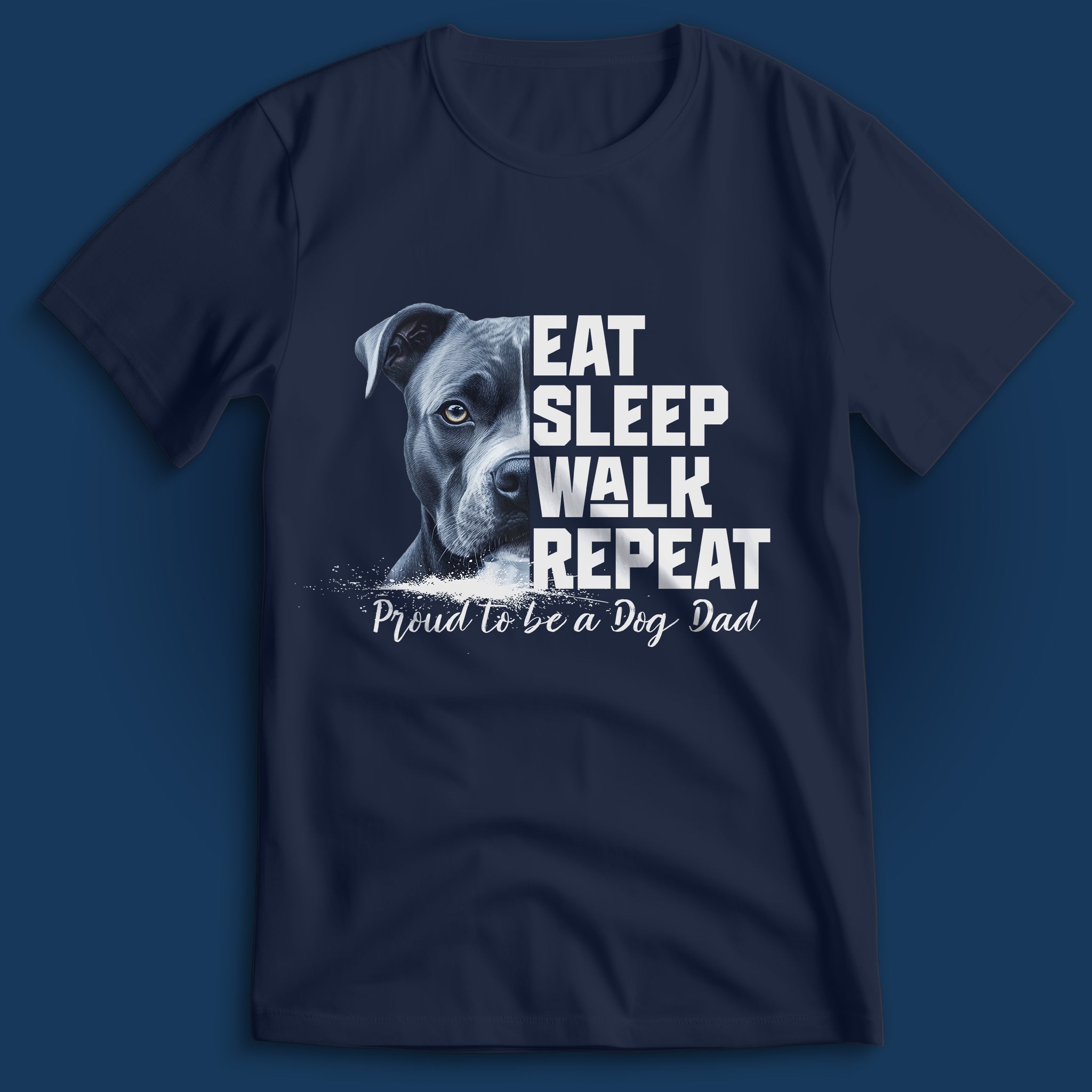 Dog Dad American Pitbull T-Shirt