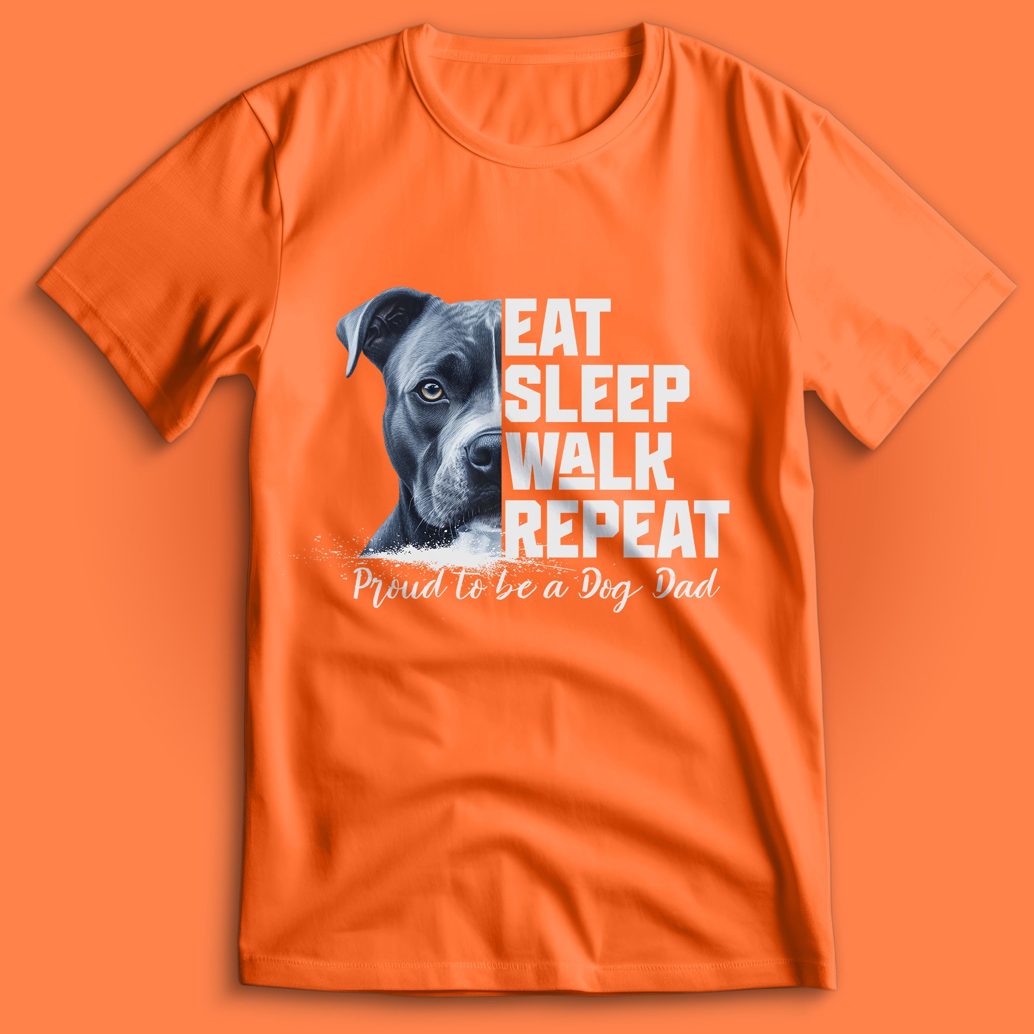Dog Dad American Pitbull T-Shirt