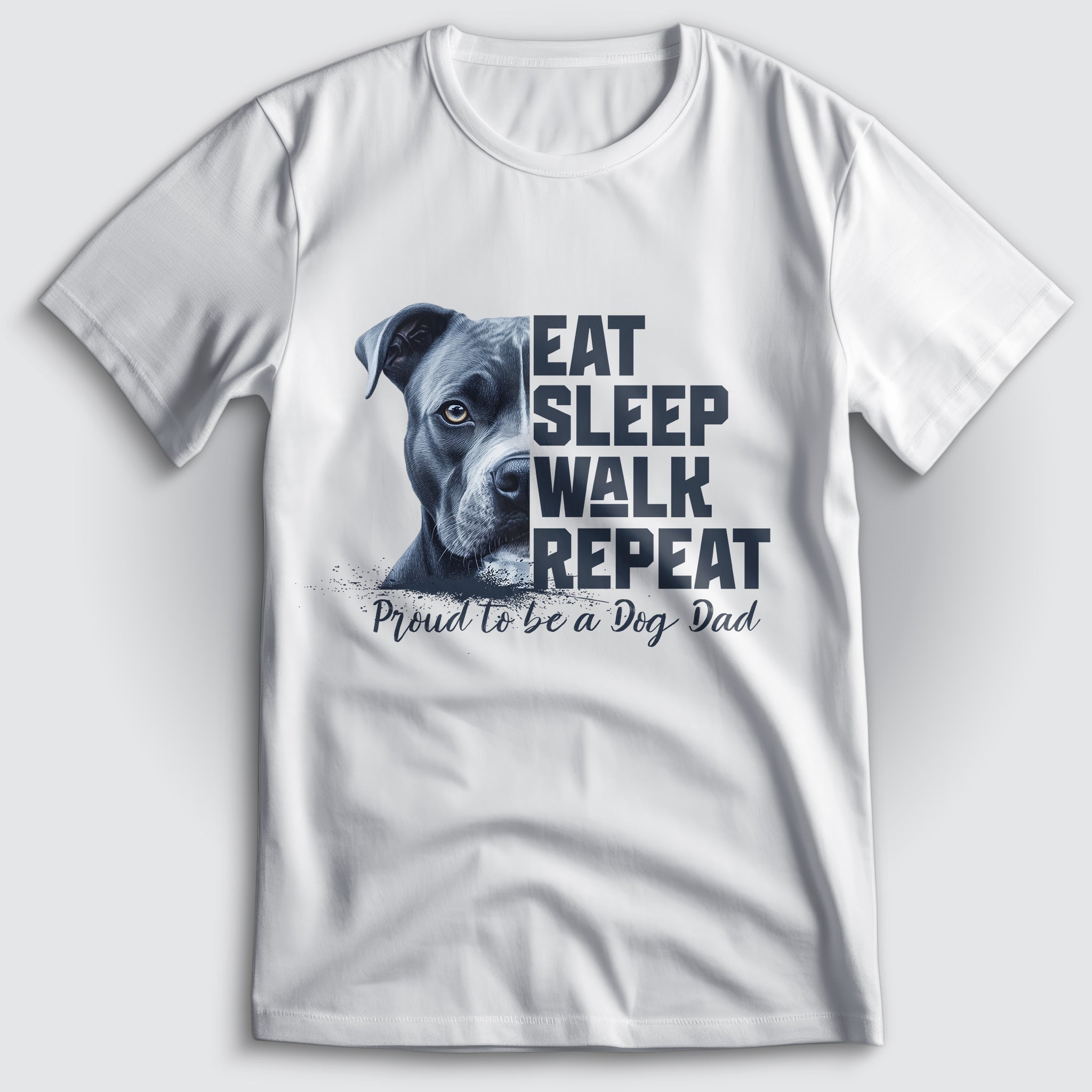 Dog Dad American Pitbull T-Shirt